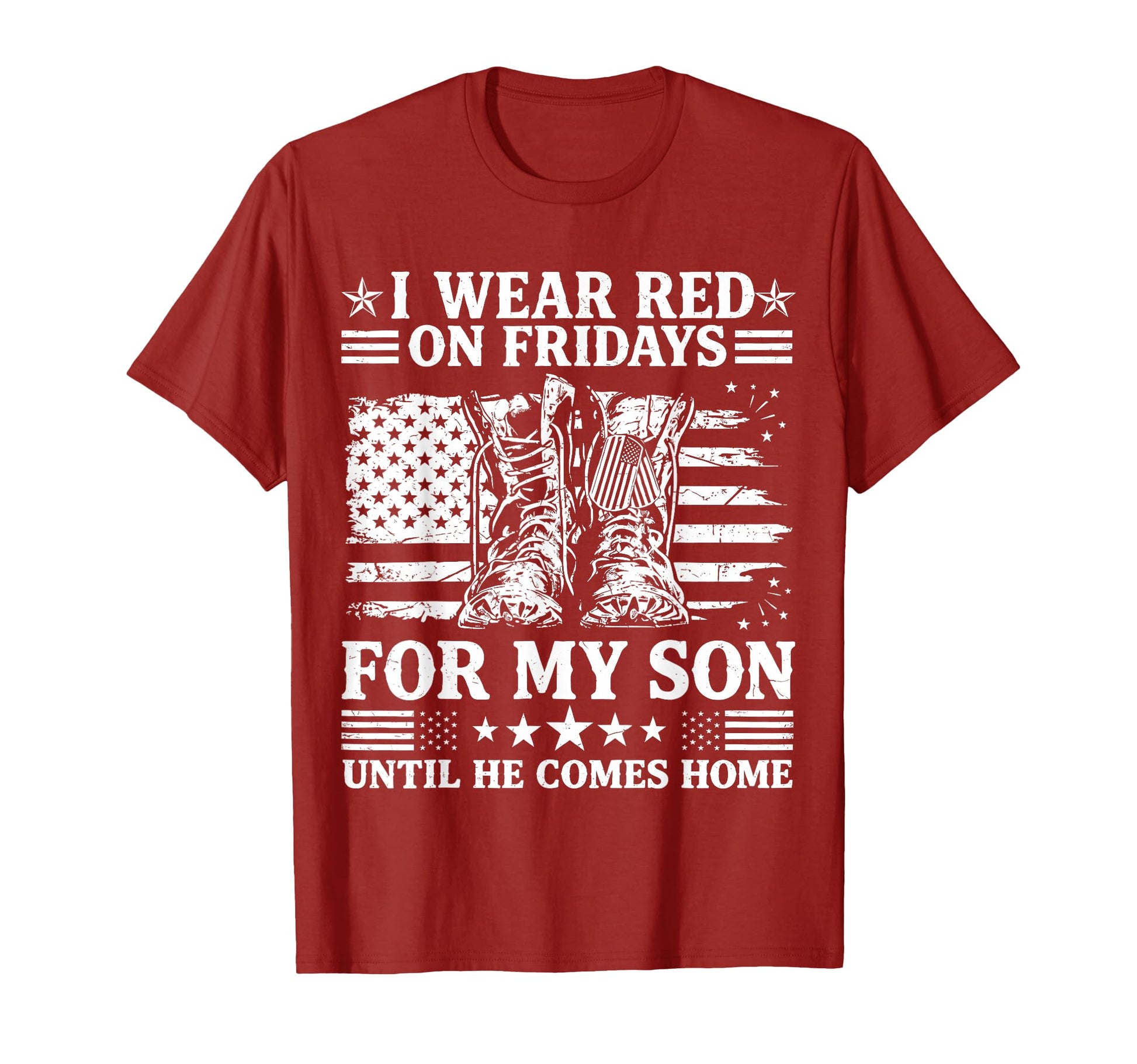 I Wear Red Fridays My Son Red Friday T-Shirt - Novelty Apparel Men Women - T-Shirt, Sweatshirt, Hoodie