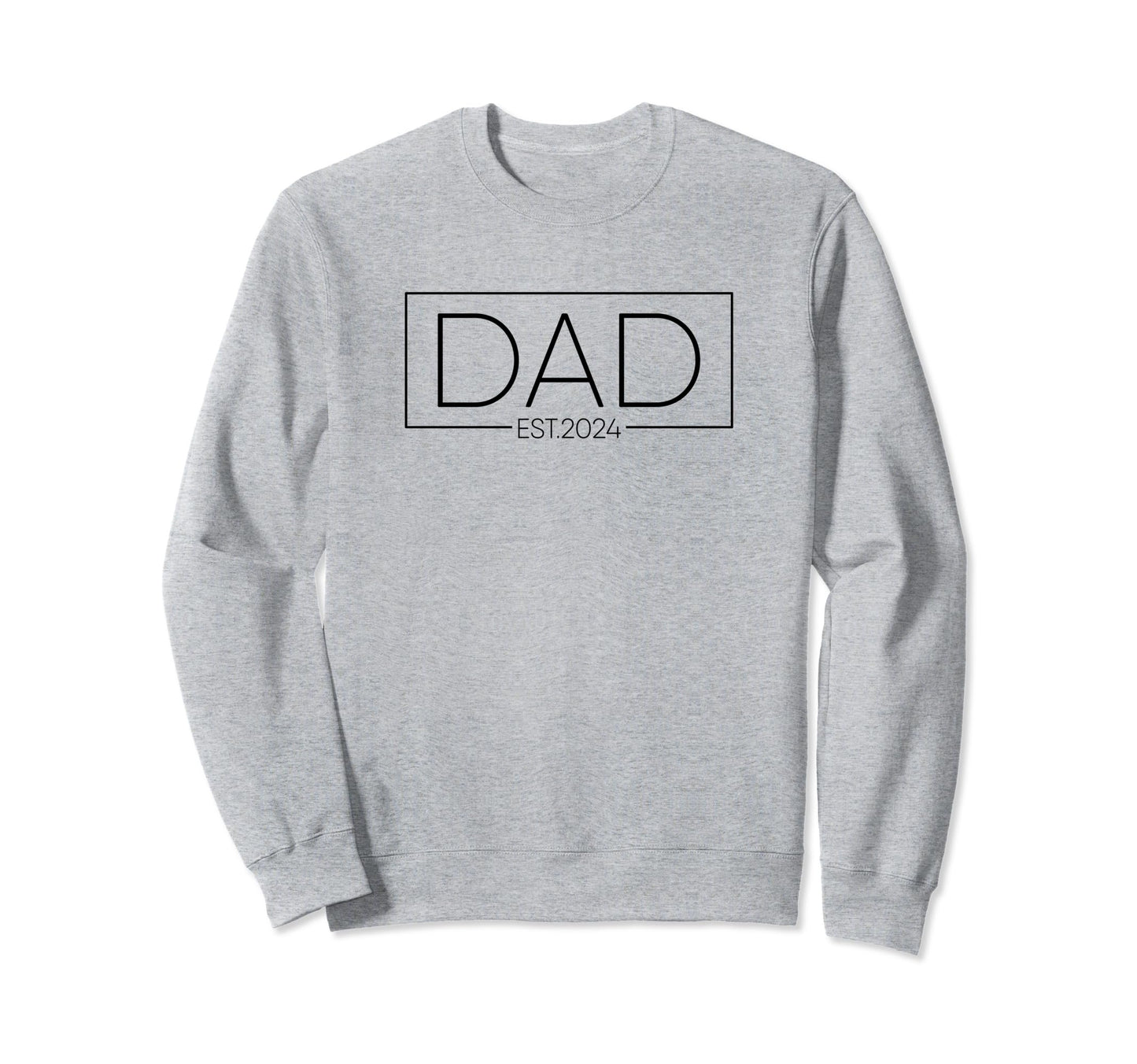 Dad Est 2024 Dad Announcement Sweatshirt - Fun Novelty Design for Adults - T-Shirt, Sweatshirt, Hoodie