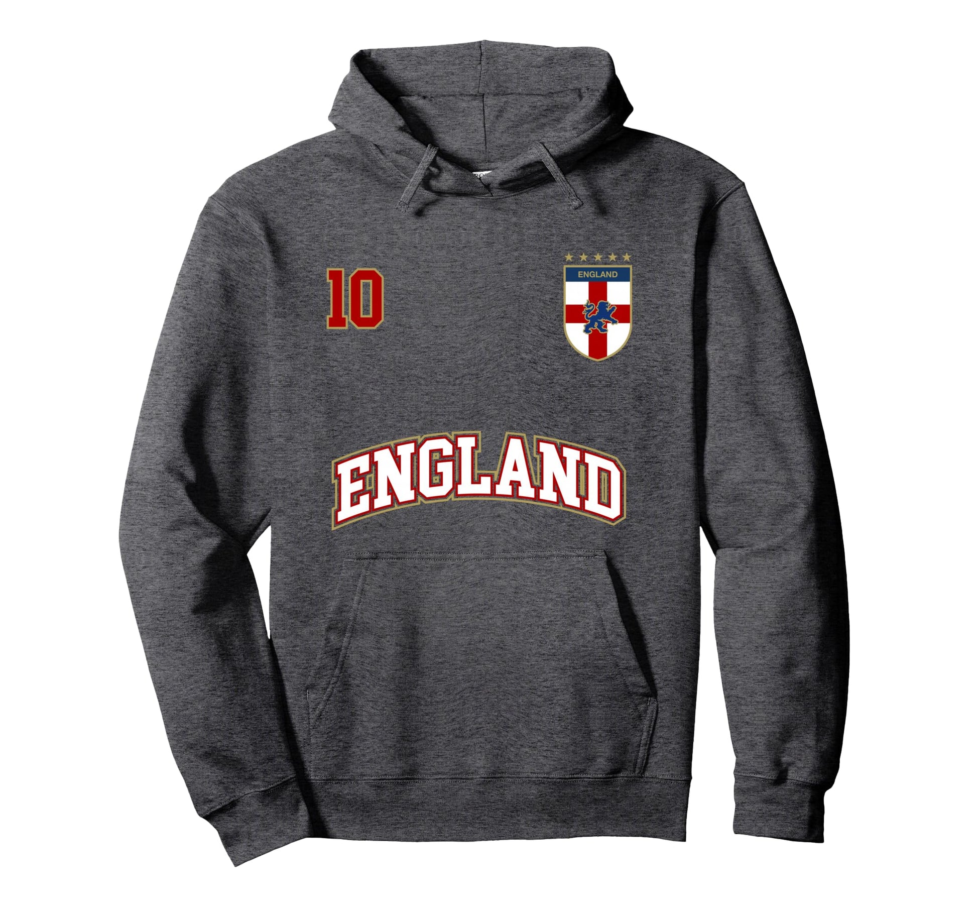 England Football Team Number 10 English Hoodie - Unique Graphic Men Women - T-Shirt, Sweatshirt, Hoodie