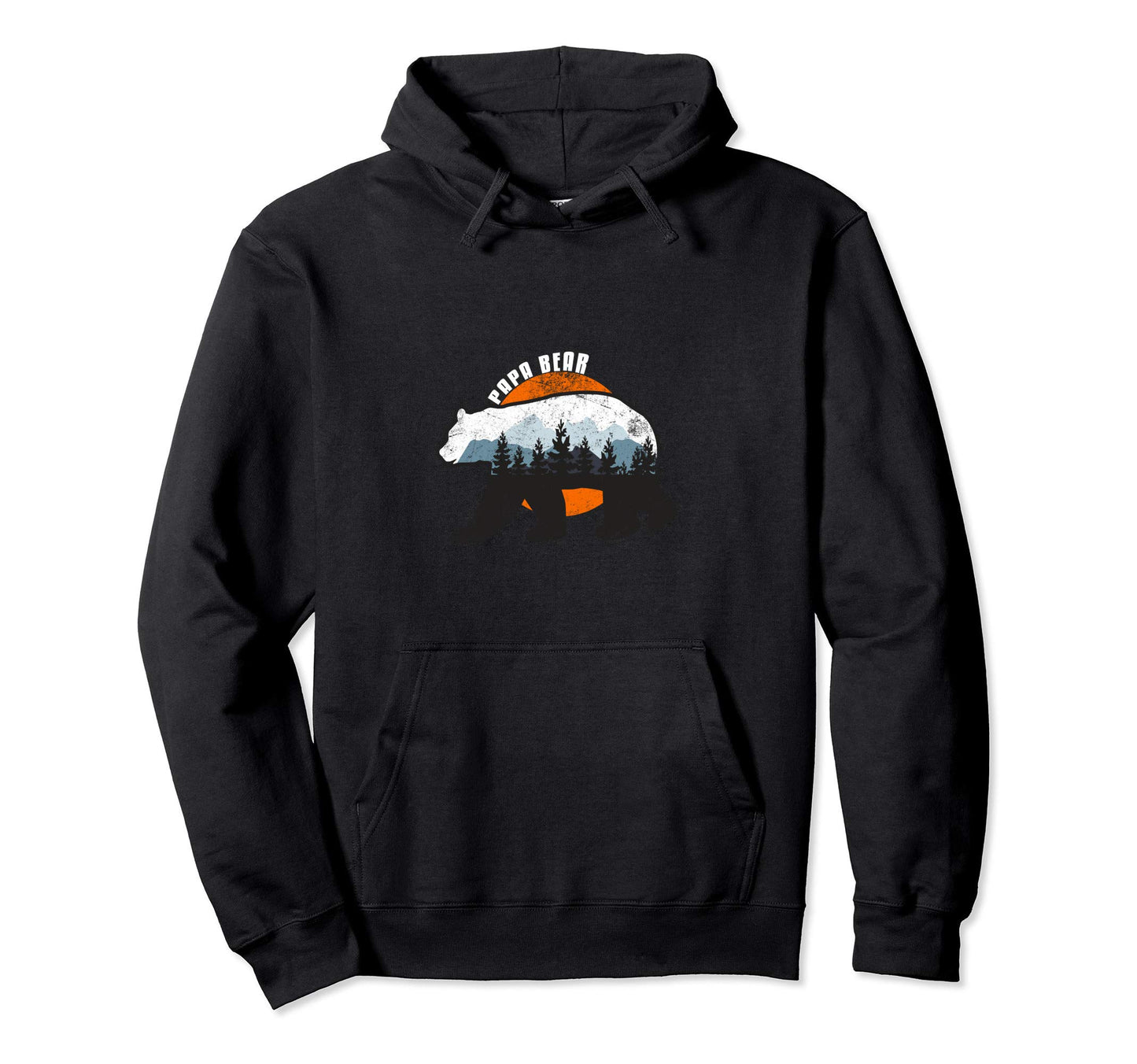 Papa Bear Funny Dad Fathers Day Bear Hoodie - Trendy Graphic for Adults - T-Shirt, Sweatshirt, Hoodie