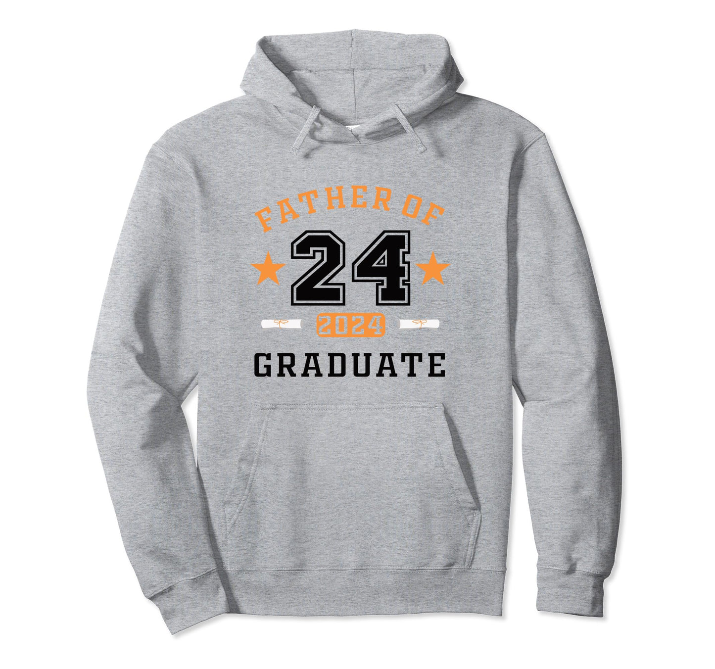 Father 2024 Graduate Mens Proud Dad 2024 Hoodie - Minimalist Print Unisex - T-Shirt, Sweatshirt, Hoodie