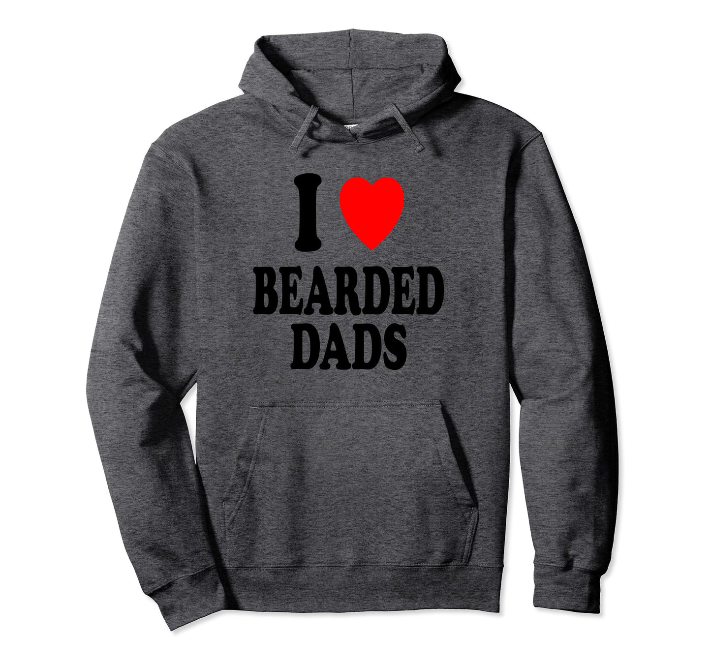 I Heart Love Bearded Dads Older Single Hoodie - Trendy Graphic for Adults - T-Shirt, Sweatshirt, Hoodie