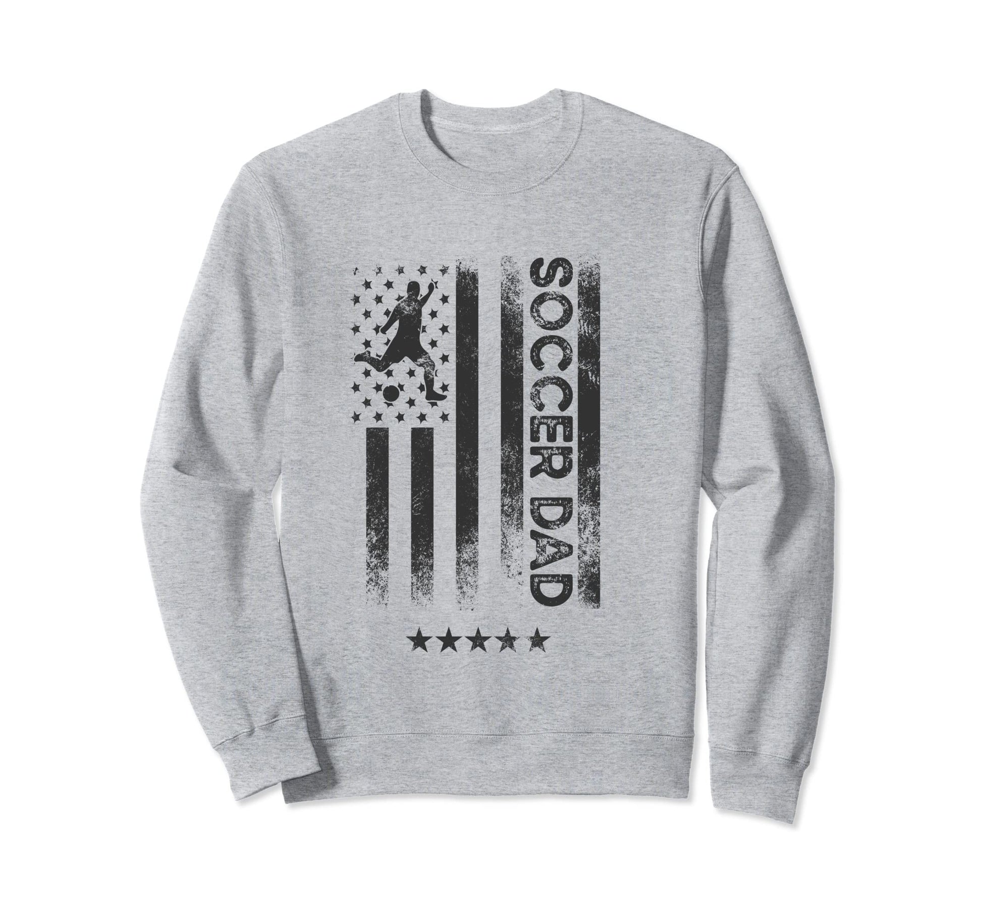 Usa American Flag Soccer Dad Sweatshirt - Minimalist Print for Adults - T-Shirt, Sweatshirt, Hoodie