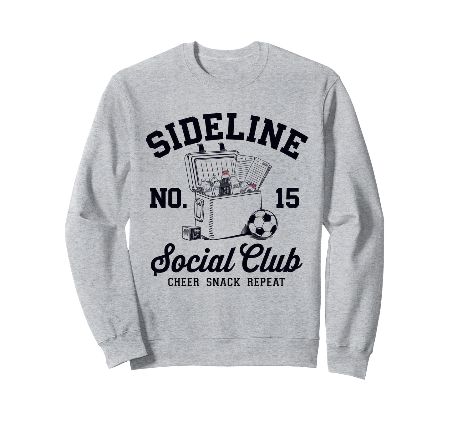 Sideline Social Club Soccer Mom Sweatshirt - Minimalist Print for Adults - T-Shirt, Sweatshirt, Hoodie