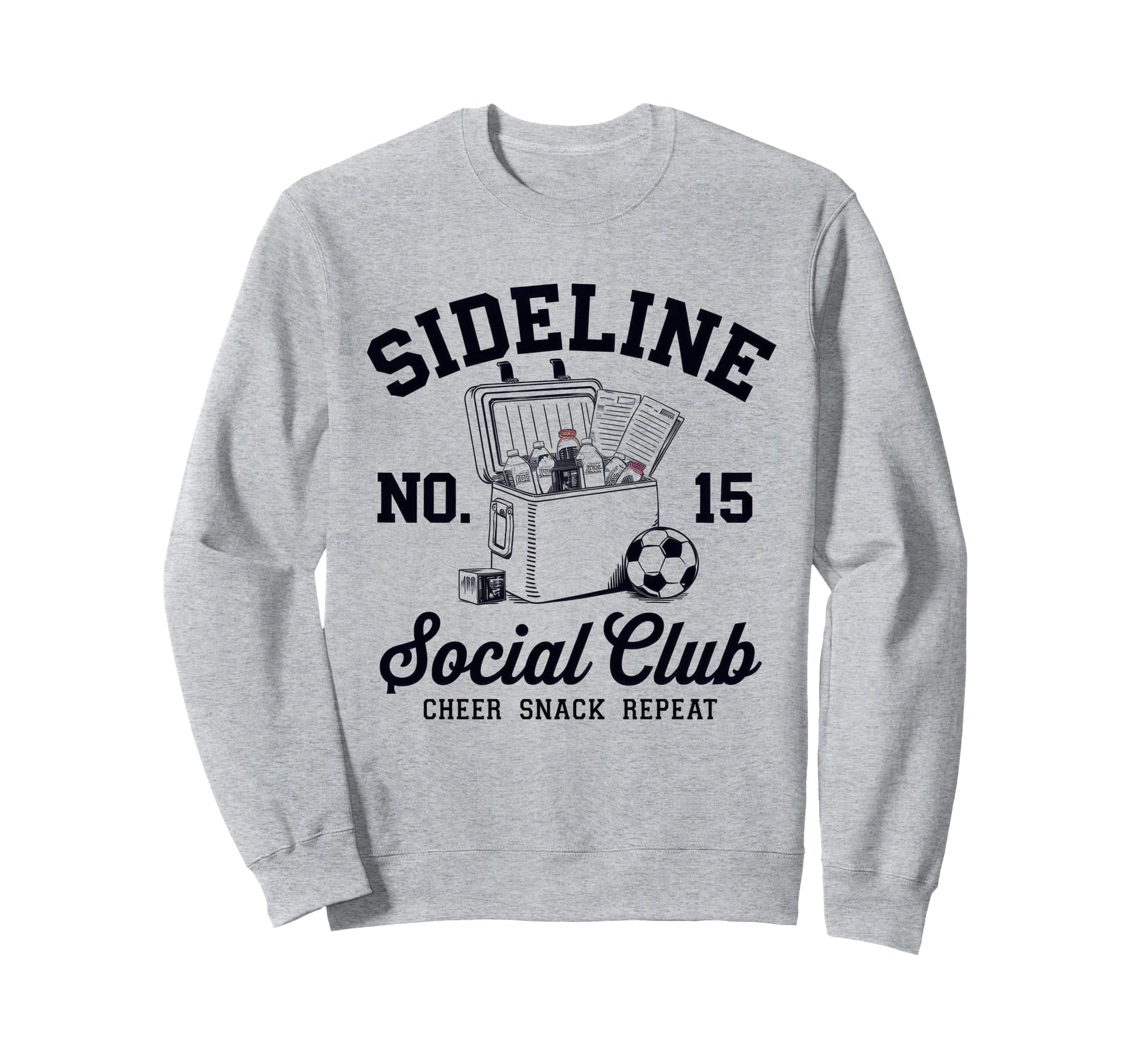 Sideline Social Club Soccer Mom Sweatshirt - Minimalist Print for Adults - T-Shirt, Sweatshirt, Hoodie