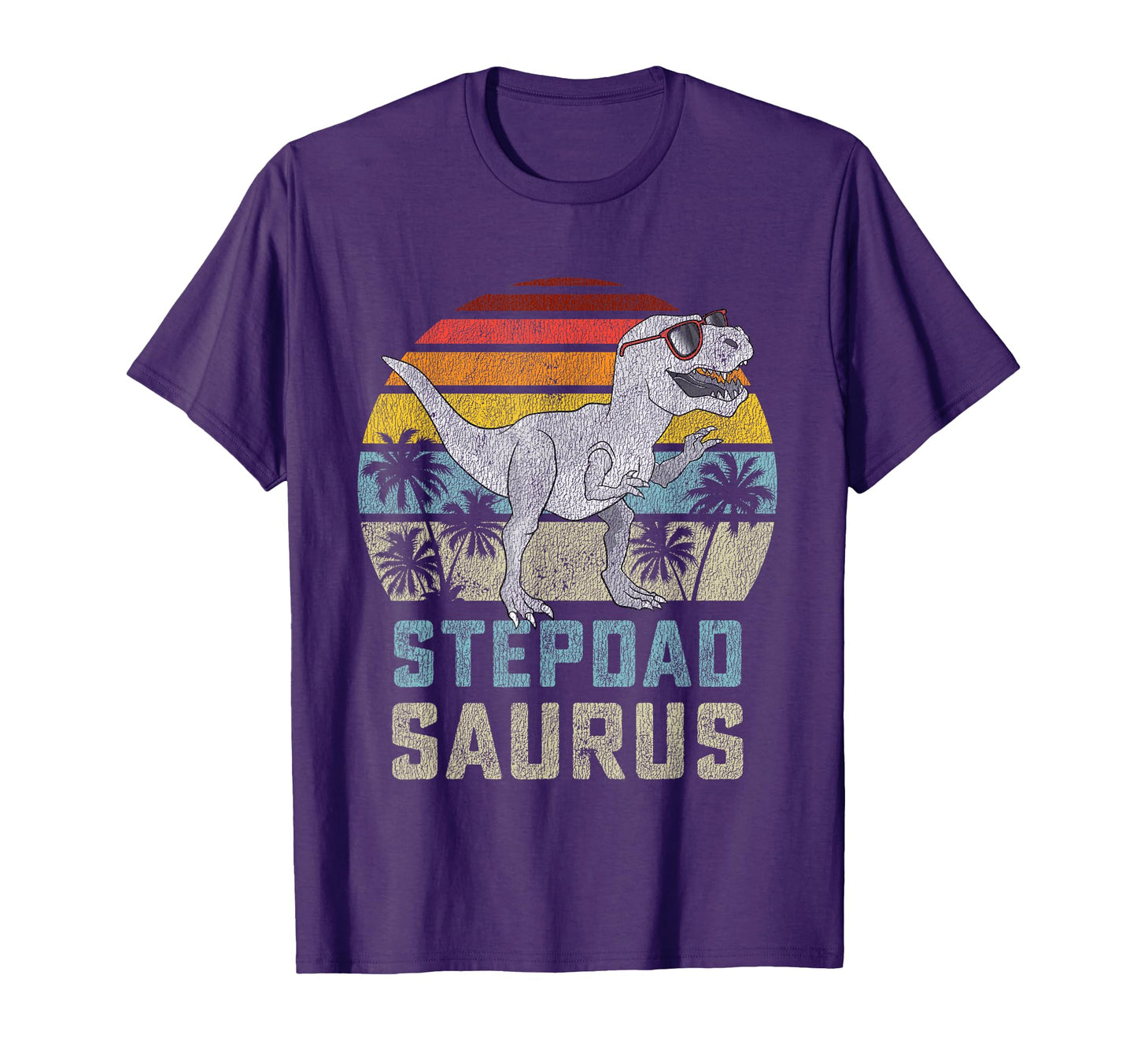 Stepdadsaurus T Rex Dinosaur Step Dad T-Shirt - Custom Art Print Unisex - T-Shirt, Sweatshirt, Hoodie