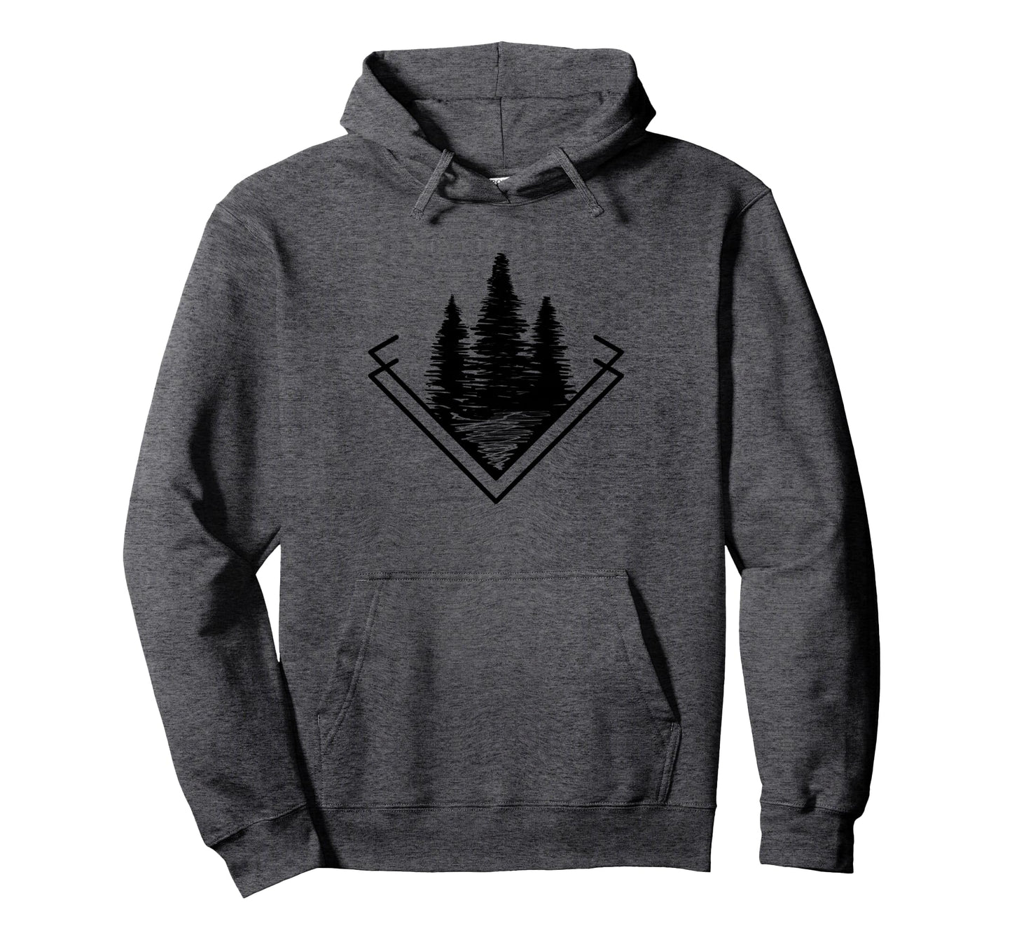 Forest Dark Outdoor Nature Life Camping Hoodie - Trendy Graphic Men Women - T-Shirt, Sweatshirt, Hoodie