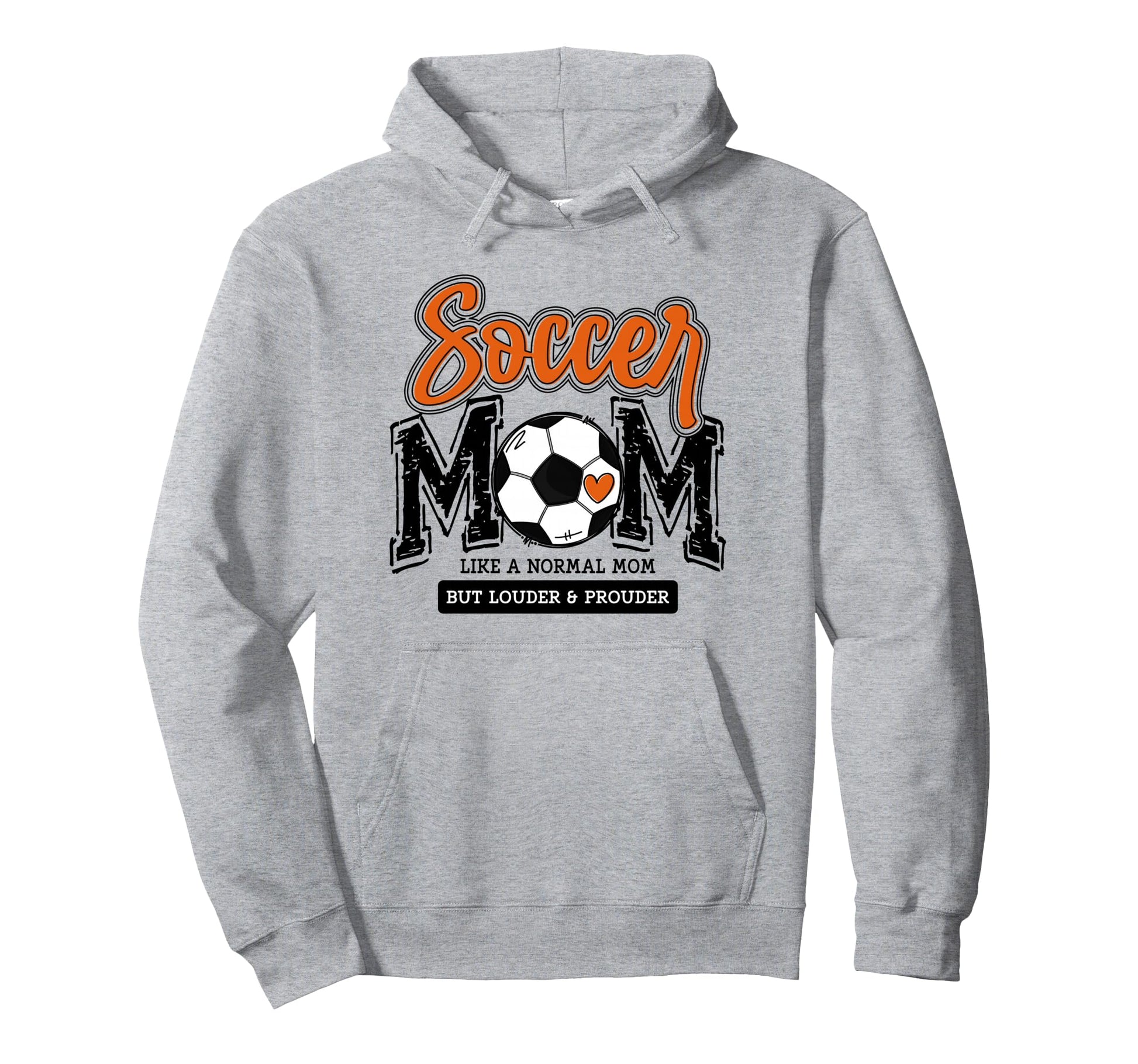 Soccer Mom Orange Soccer Player Calls Hoodie - Streetwear Style for Adults - T-Shirt, Sweatshirt, Hoodie