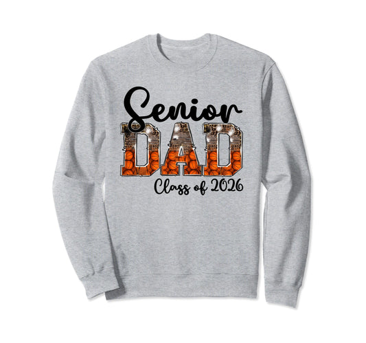 Basketball Class 2026 Proud Dad Sweatshirt - Custom Art Print Unisex - T-Shirt, Sweatshirt, Hoodie
