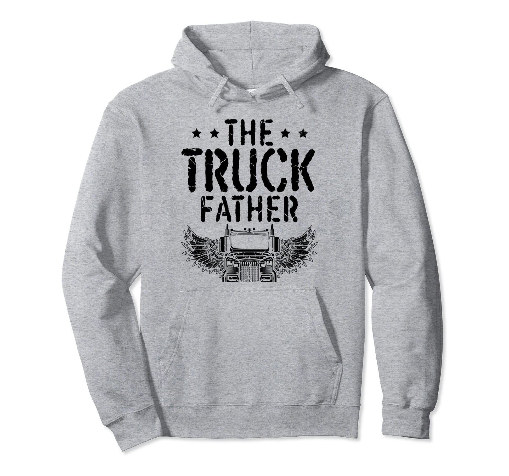 Truck Father Trucker Dad Trailer Truck Hoodie - Fun Novelty Design Unisex - T-Shirt, Sweatshirt, Hoodie