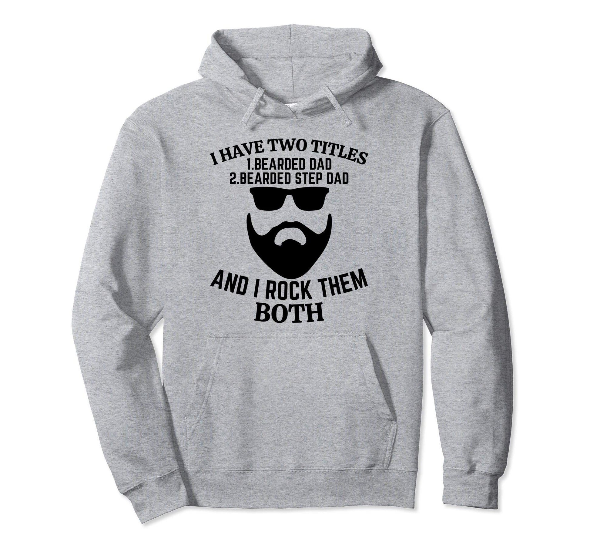 Bearded And Awesome Dad Bearded Best Hoodie - Minimalist Print Men Women - T-Shirt, Sweatshirt, Hoodie