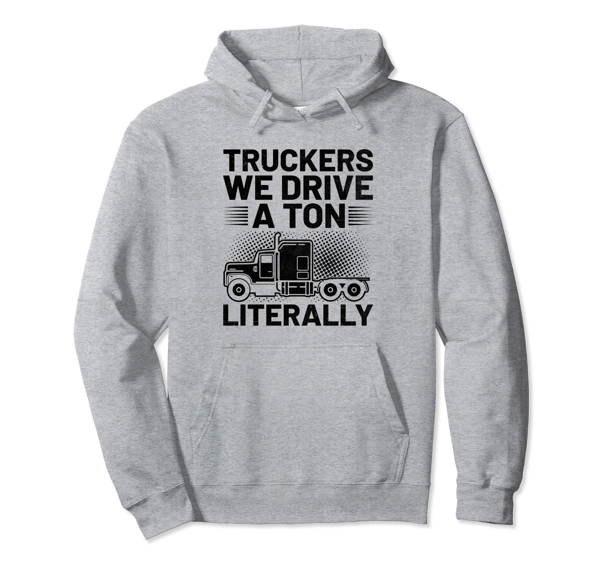 Trucker Driving Dad Trucker Father Hoodie - Custom Art Print Men Women - T-Shirt, Sweatshirt, Hoodie