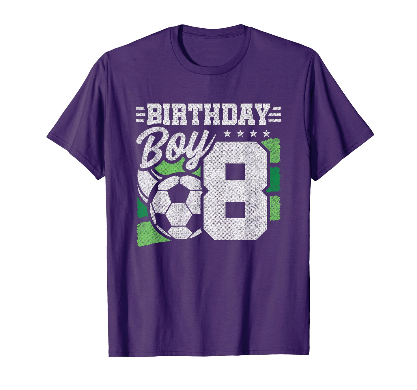 8 Year Old Soccer Birthday 8Th Birthday T-Shirt - Custom Art Print Unisex - T-Shirt, Sweatshirt, Hoodie