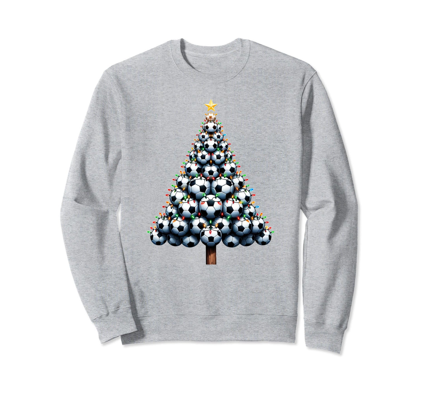 Santa Soccer Tree Football Soccer Sweatshirt - Custom Art Print Unisex - T-Shirt, Sweatshirt, Hoodie
