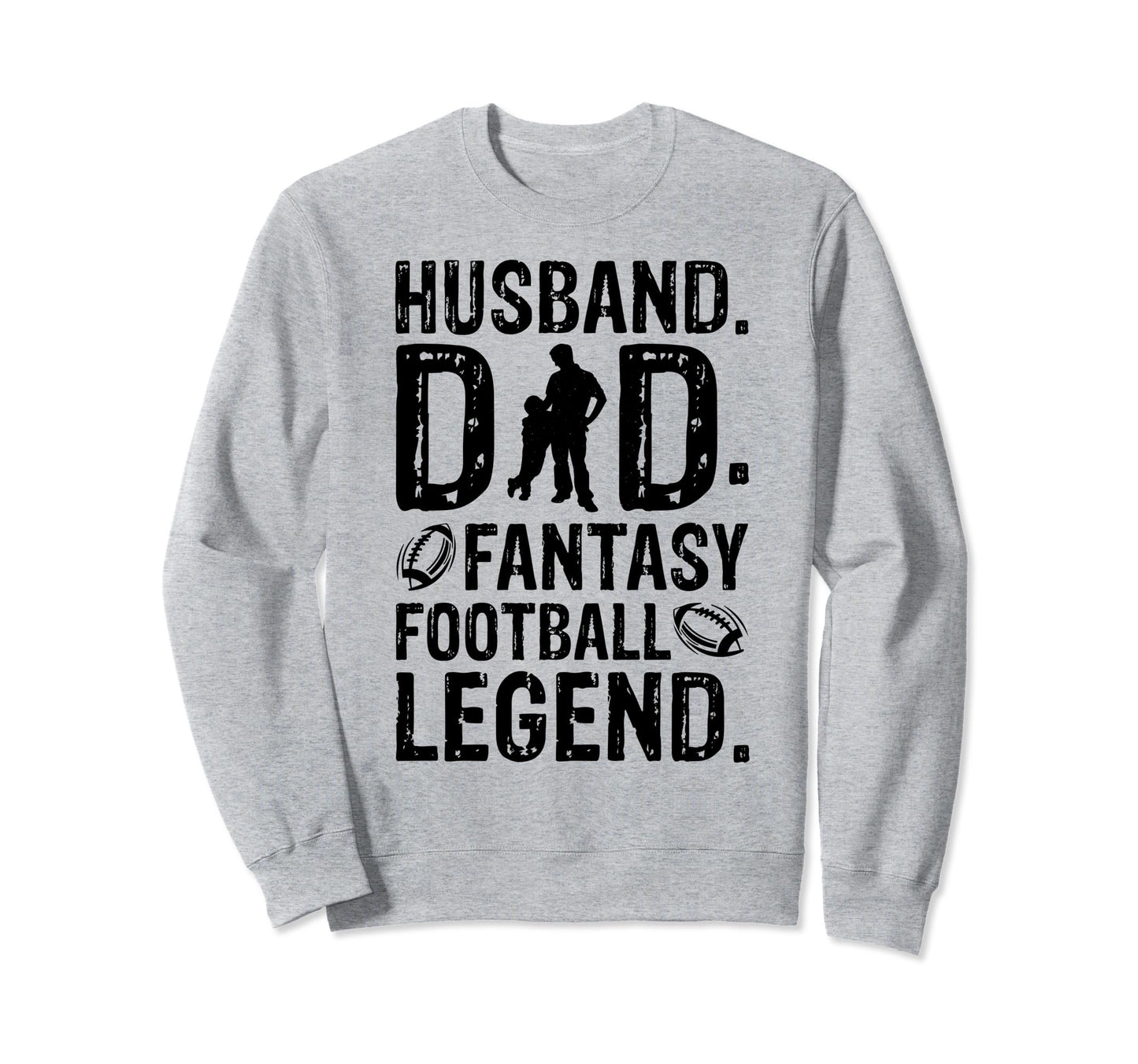 Husband Dad Fantasy Football Sweatshirt - Custom Art Print Men Women - T-Shirt, Sweatshirt, Hoodie