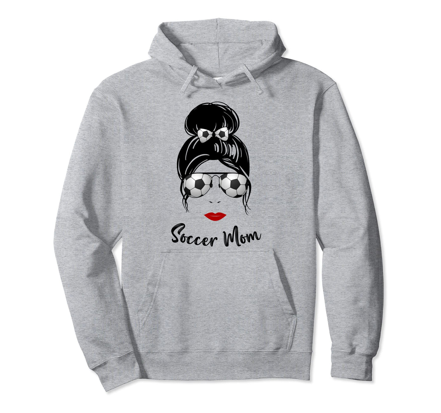 Soccer Mom Womens Football Fan Mama Hoodie - Unique Graphic Men Women - T-Shirt, Sweatshirt, Hoodie