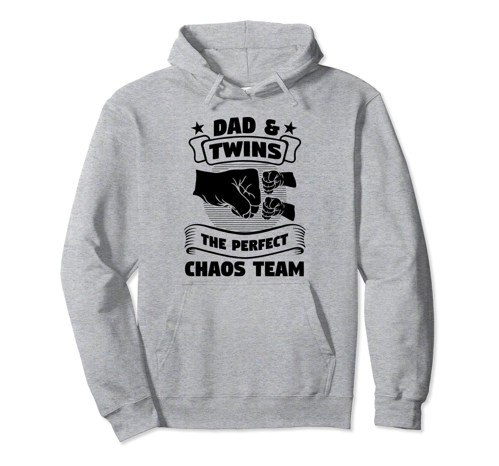 Dad Twins Chaos Team Dad Hoodie - Custom Art Print Men Women - T-Shirt, Sweatshirt, Hoodie