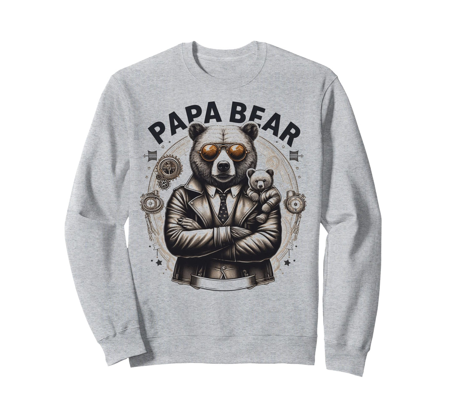 Papa Bear Funny Mechanic Bears Sweatshirt - Graphic Print for Adults - T-Shirt, Sweatshirt, Hoodie