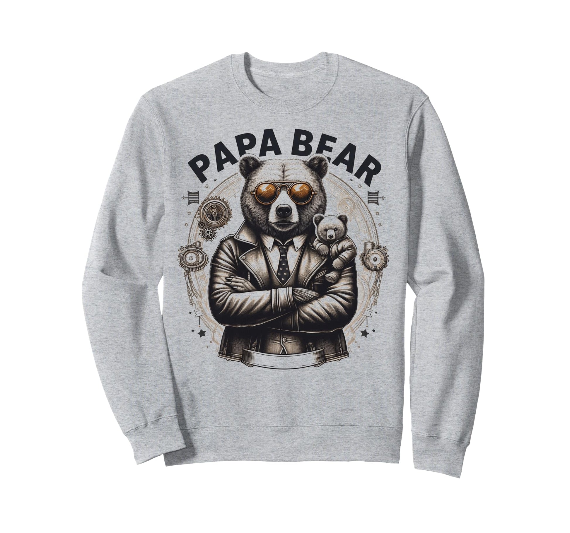 Papa Bear Funny Mechanic Bears Sweatshirt - Graphic Print for Adults - T-Shirt, Sweatshirt, Hoodie