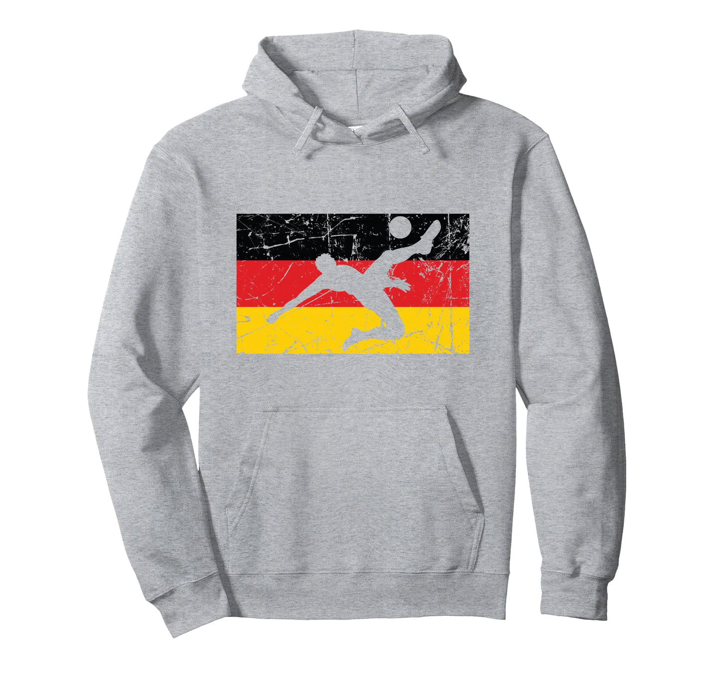 Germany German Flag Soccer Hoodie - Minimalist Print for Adults - T-Shirt, Sweatshirt, Hoodie