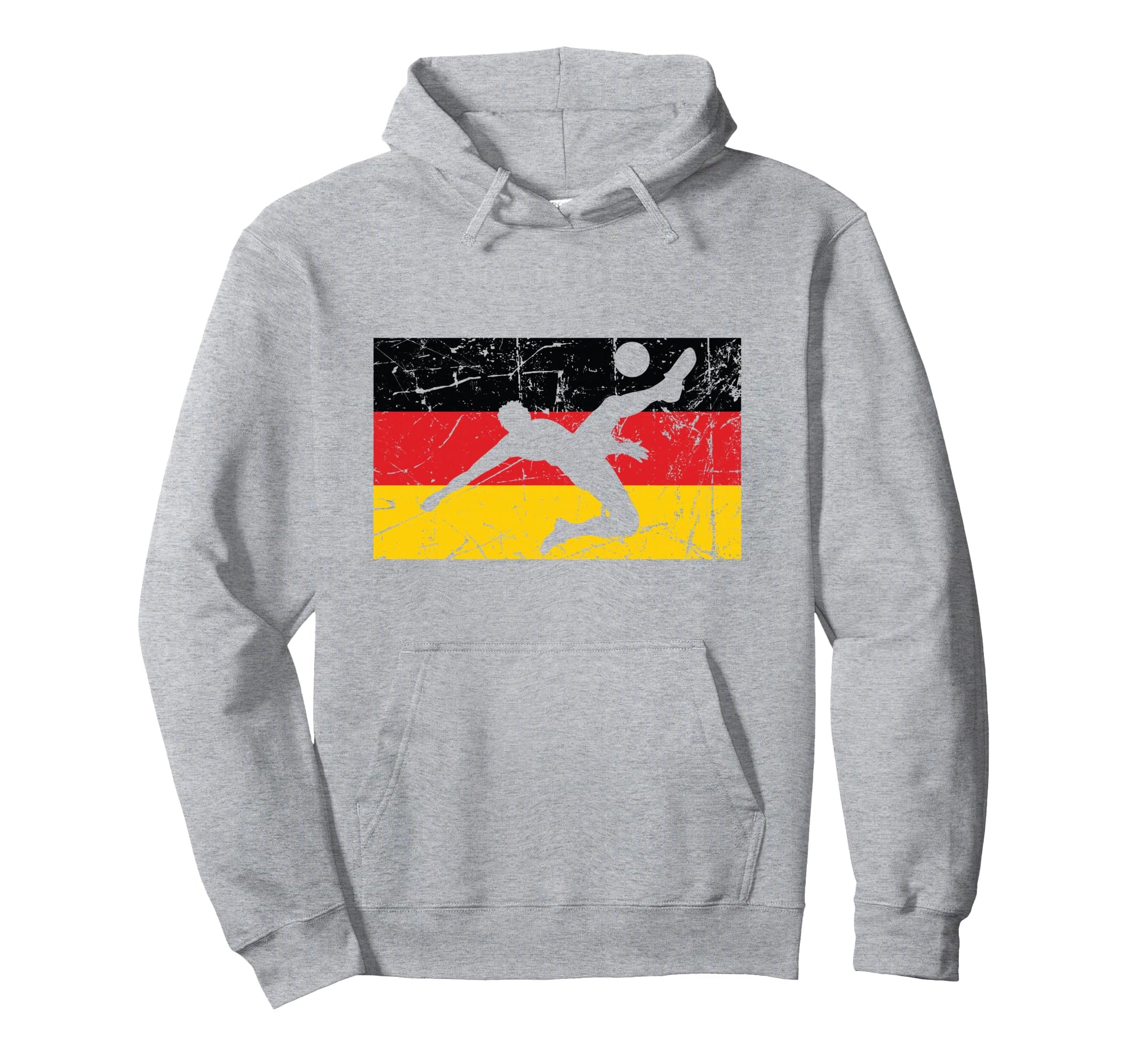 Germany German Flag Soccer Hoodie - Minimalist Print for Adults - T-Shirt, Sweatshirt, Hoodie