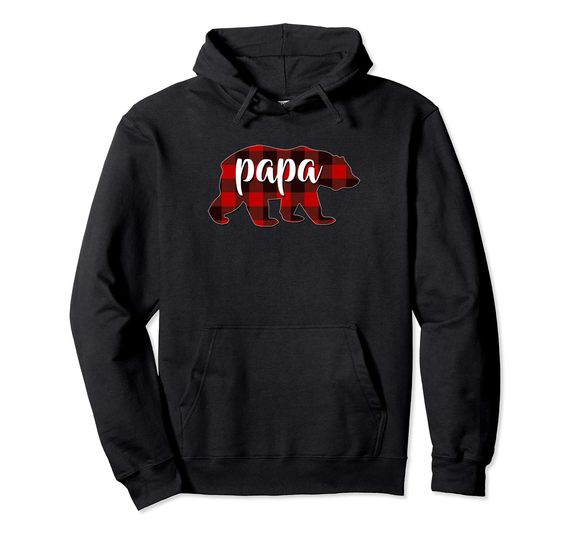 Red Plaid Papa Buffalo Matching Family Hoodie - Streetwear Style Men Women - T-Shirt, Sweatshirt, Hoodie
