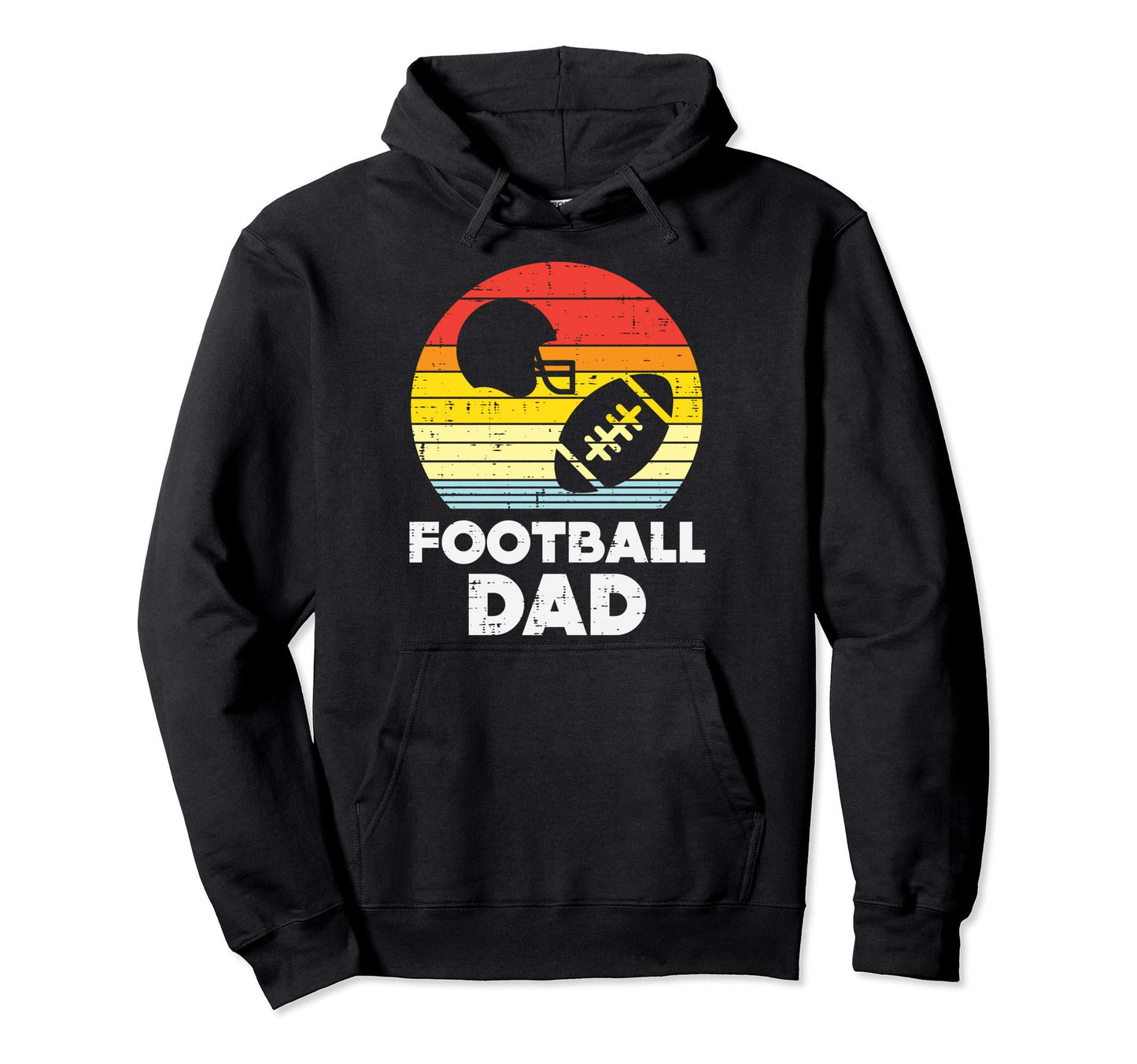American Football Dad Sunset Sports Hoodie - Aesthetic Graphic for Adults - T-Shirt, Sweatshirt, Hoodie