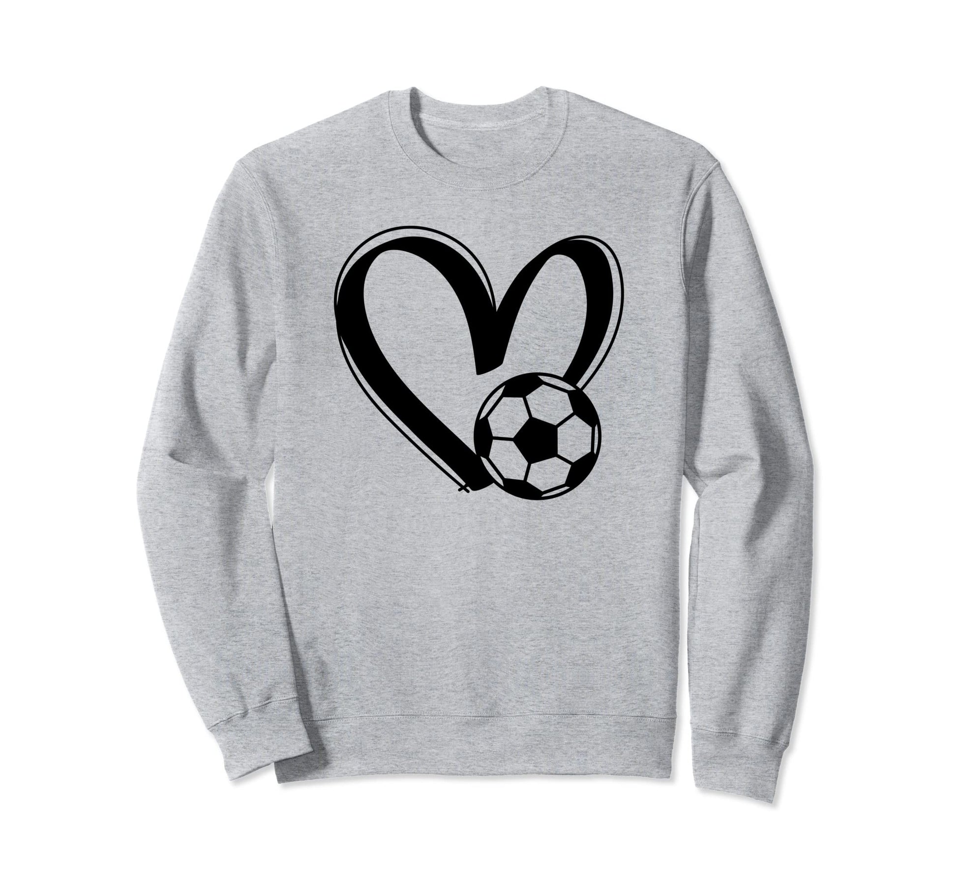 Soccer Ball Heart Sweatshirt - Novelty Apparel Unisex - T-Shirt, Sweatshirt, Hoodie