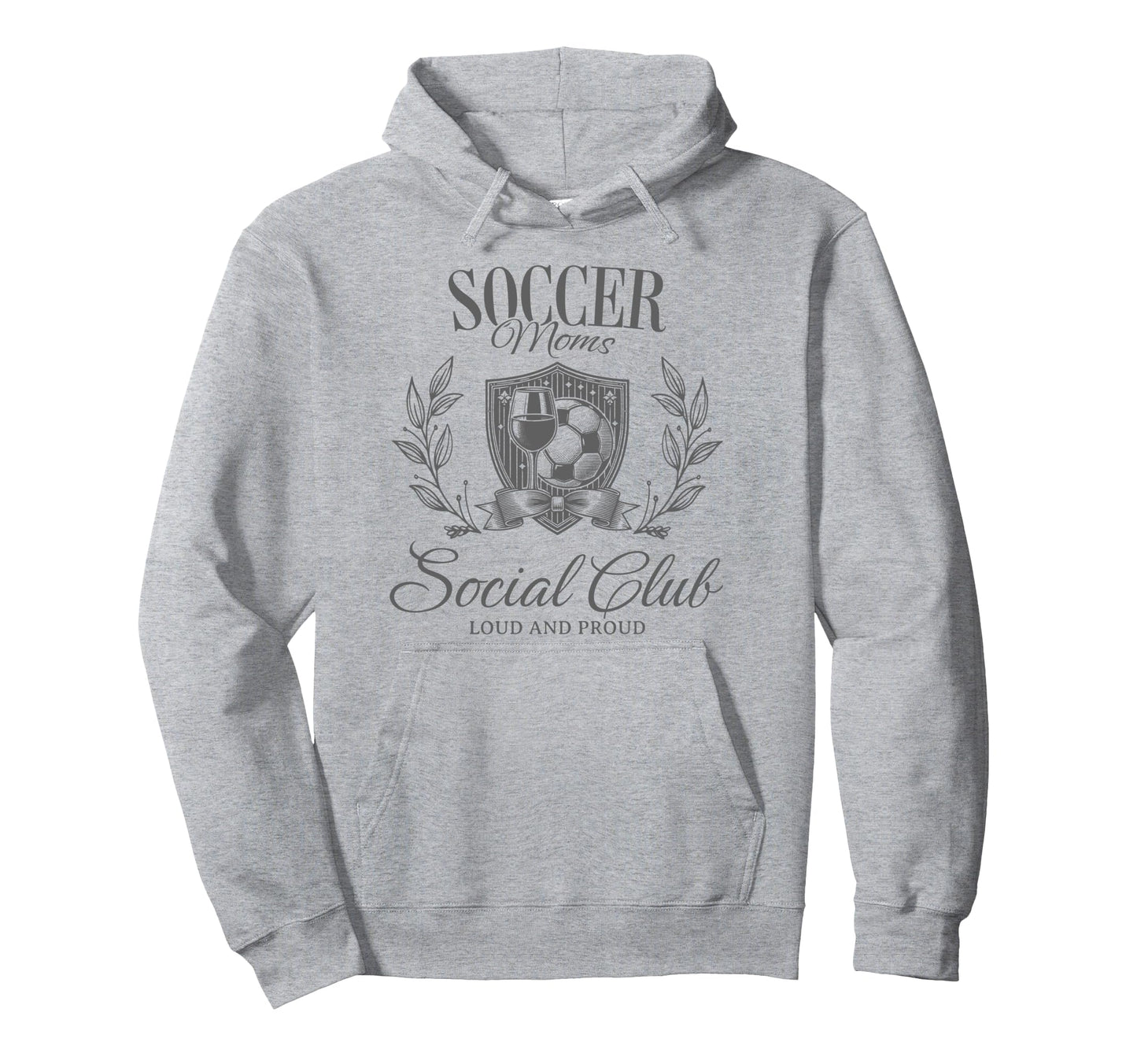 Soccer Team Mom Bow Gift Soccer Moms Social Hoodie - Graphic Print Unisex - T-Shirt, Sweatshirt, Hoodie