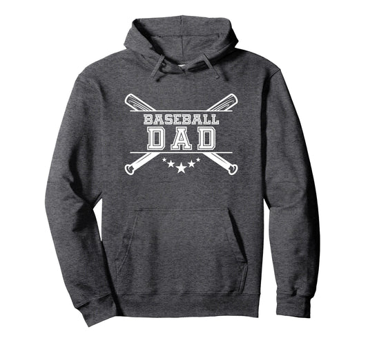 Baseball Dad Hoodie - Aesthetic Graphic Men Women - T-Shirt, Sweatshirt, Hoodie