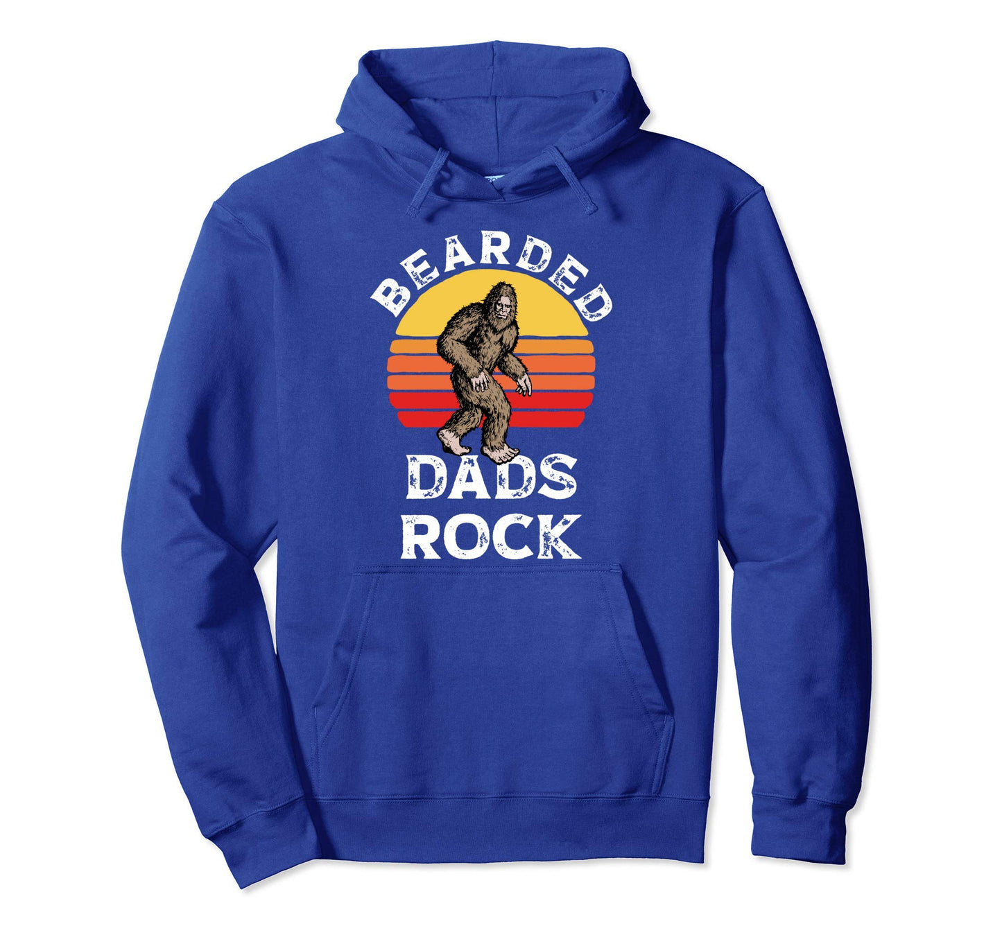 Bearded Dads Rock Bigfoot Fathers Day Hoodie - Streetwear Style Unisex - T-Shirt, Sweatshirt, Hoodie