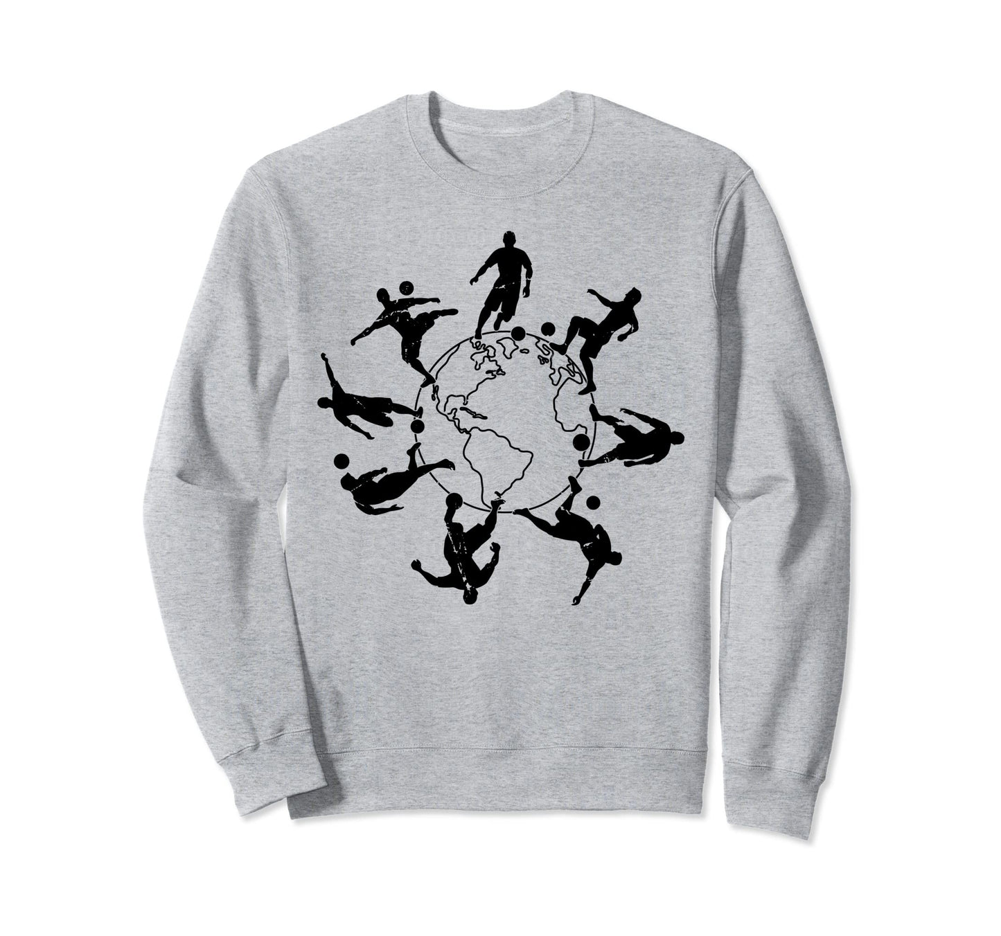 Soccer Player Earth Soccer Sweatshirt - Custom Art Print Men Women - T-Shirt, Sweatshirt, Hoodie