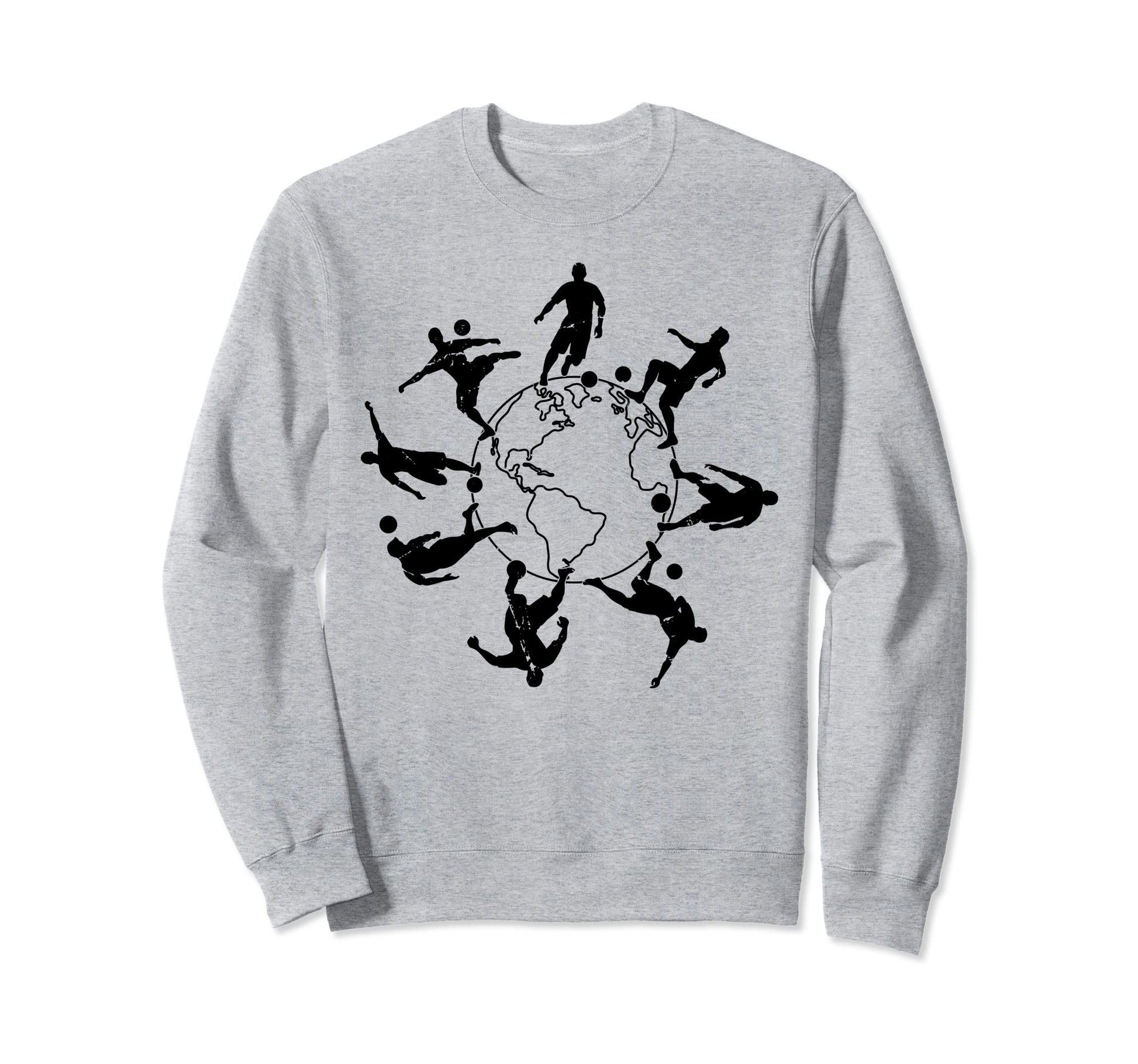 Soccer Player Earth Soccer Sweatshirt - Custom Art Print Men Women - T-Shirt, Sweatshirt, Hoodie