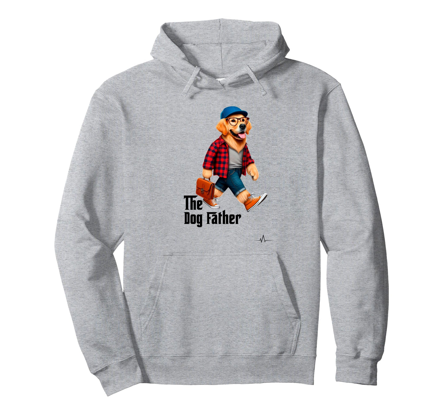 Dog Father Pet Funny Dog Dad Hoodie - Custom Art Print for Adults - T-Shirt, Sweatshirt, Hoodie