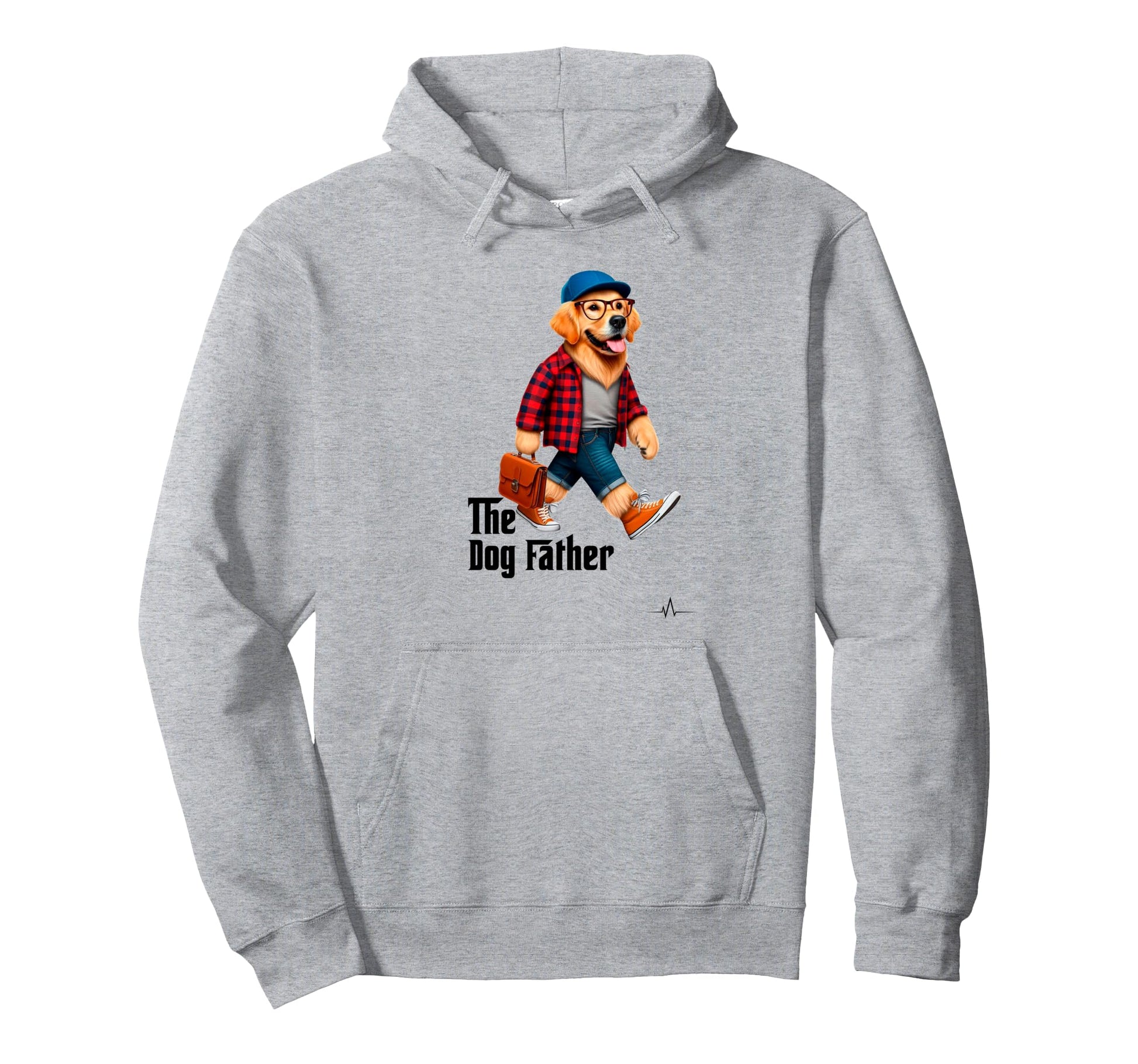 Dog Father Pet Funny Dog Dad Hoodie - Custom Art Print for Adults - T-Shirt, Sweatshirt, Hoodie