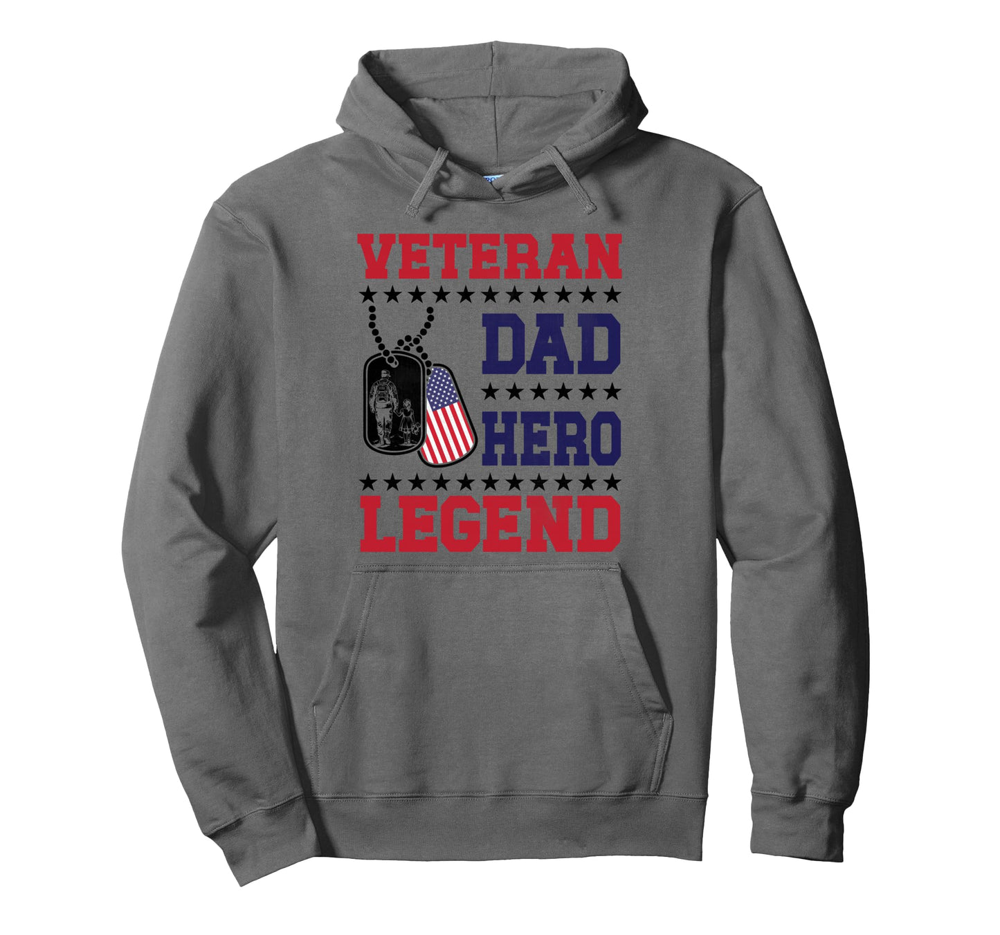 Veteran Dad Hero Legend New Hampshire Hoodie - Novelty Apparel Men Women - T-Shirt, Sweatshirt, Hoodie