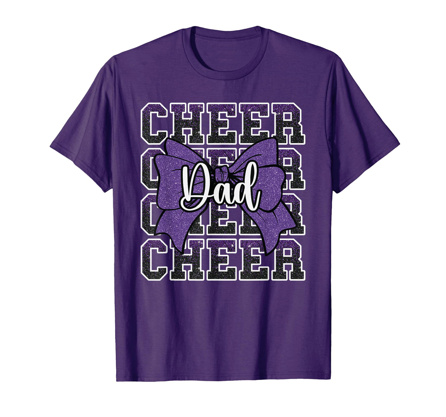 Cheer Dad Daddy Bow Sport T-Shirt - Casual Everyday Wear Men Women - T-Shirt, Sweatshirt, Hoodie
