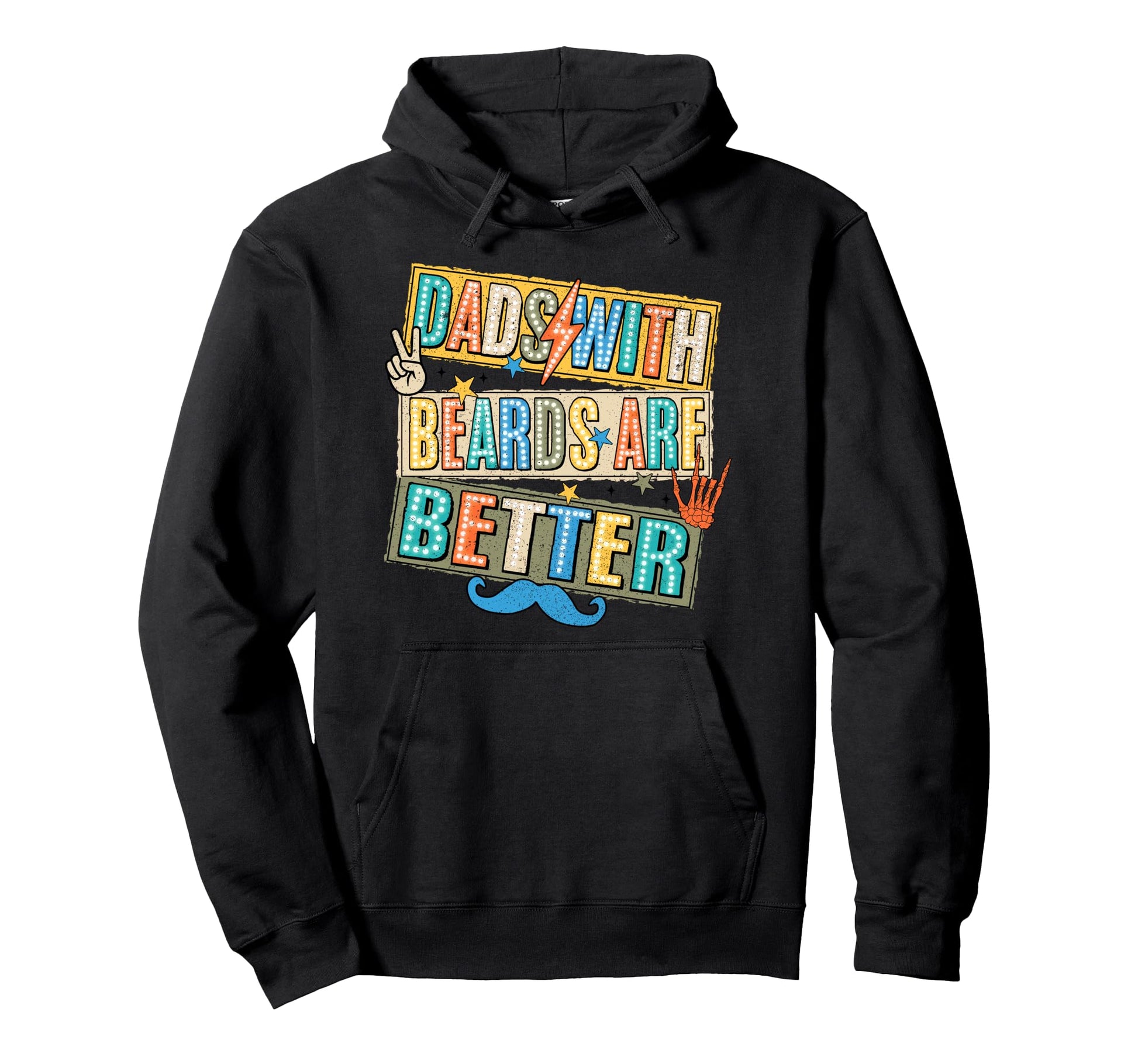 Dads Beards Are Better Funny Hoodie - Graphic Print Unisex - T-Shirt, Sweatshirt, Hoodie