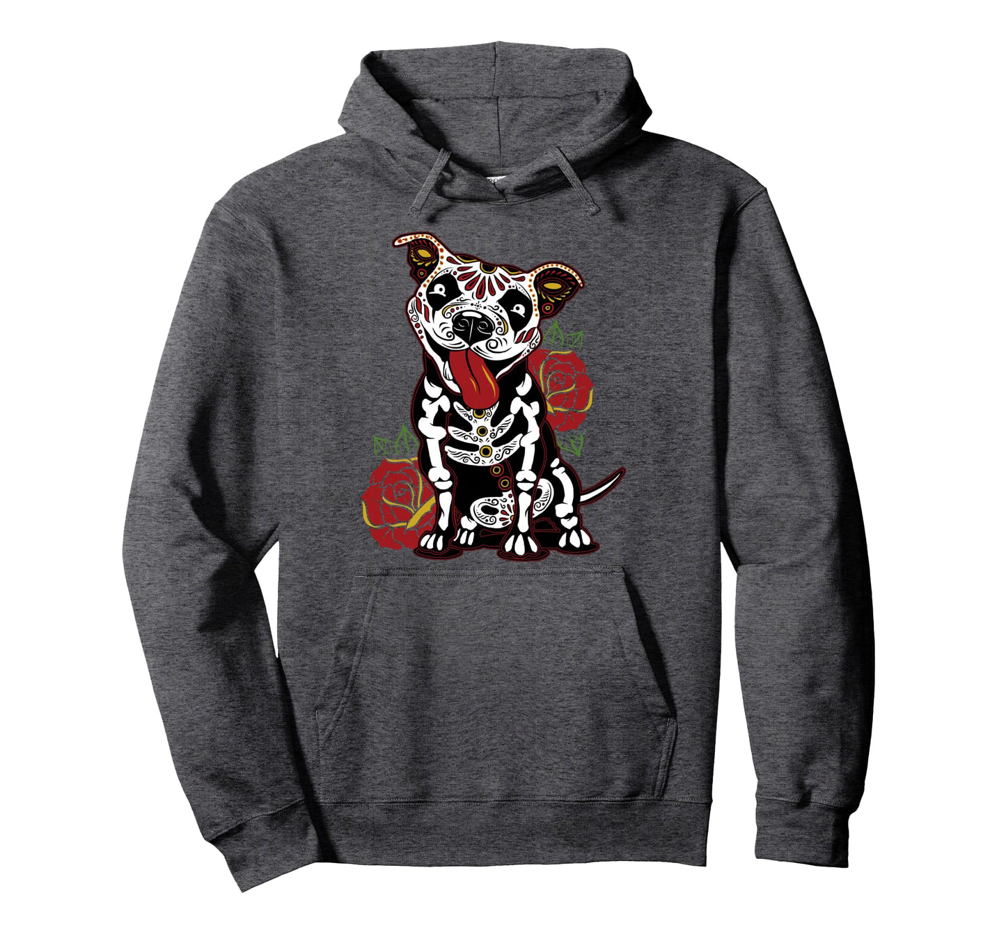 Pitbull Sugar Skull Shirts Pitbull Mom Dad Hoodie - Graphic Print Men Women - T-Shirt, Sweatshirt, Hoodie