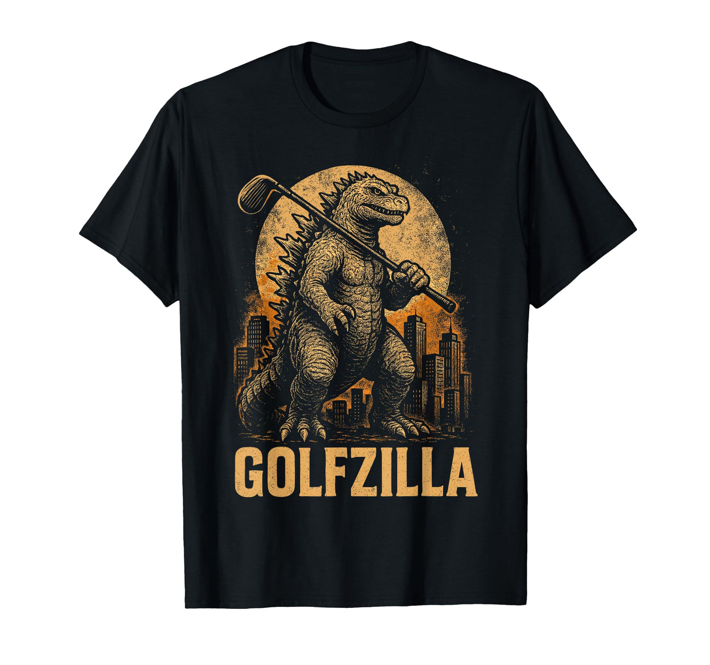 Funny Golfzilla Golf Player Golfer Golfing T-Shirt - Graphic Print Unisex - T-Shirt, Sweatshirt, Hoodie