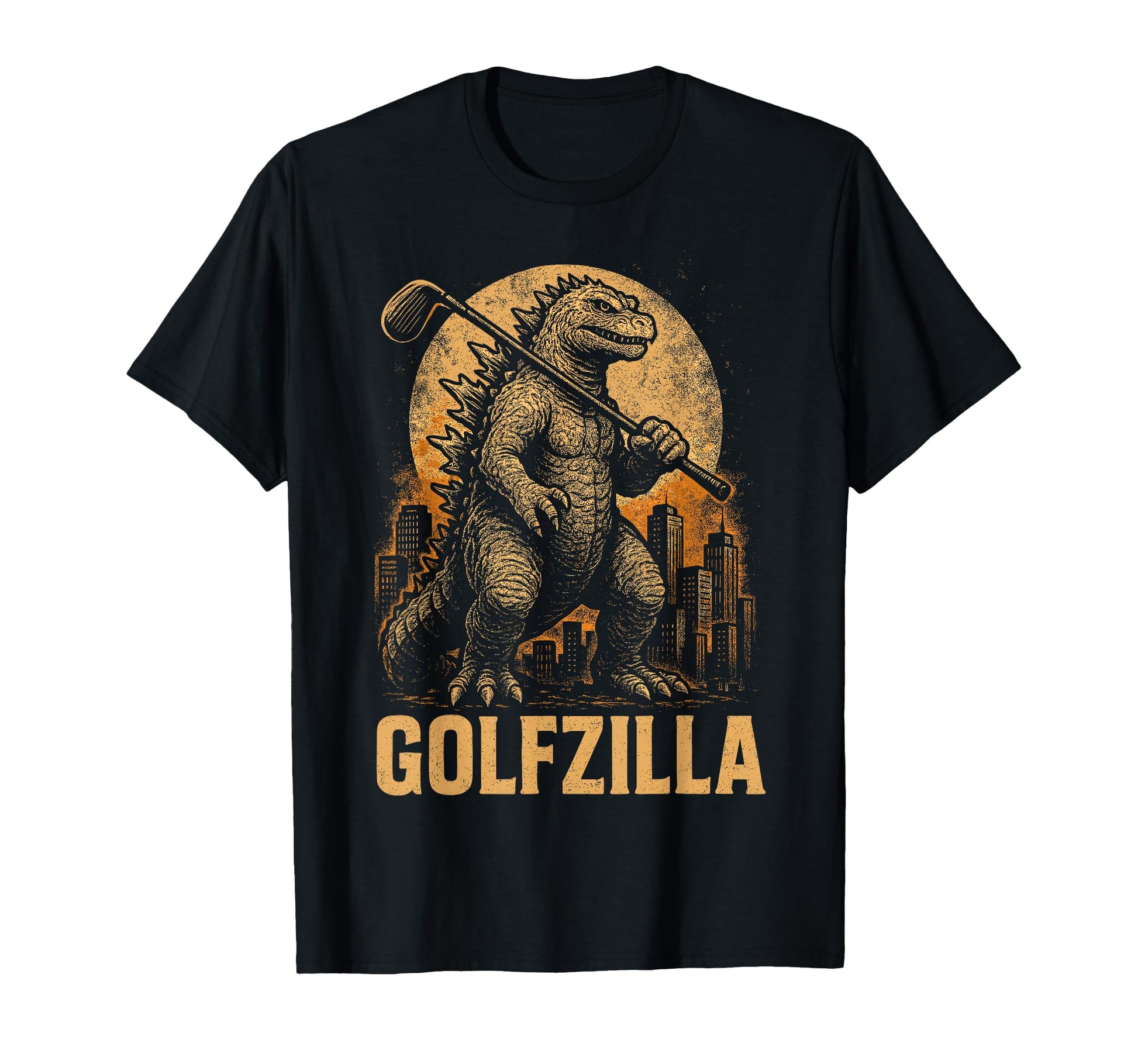 Funny Golfzilla Golf Player Golfer Golfing T-Shirt - Graphic Print Unisex - T-Shirt, Sweatshirt, Hoodie