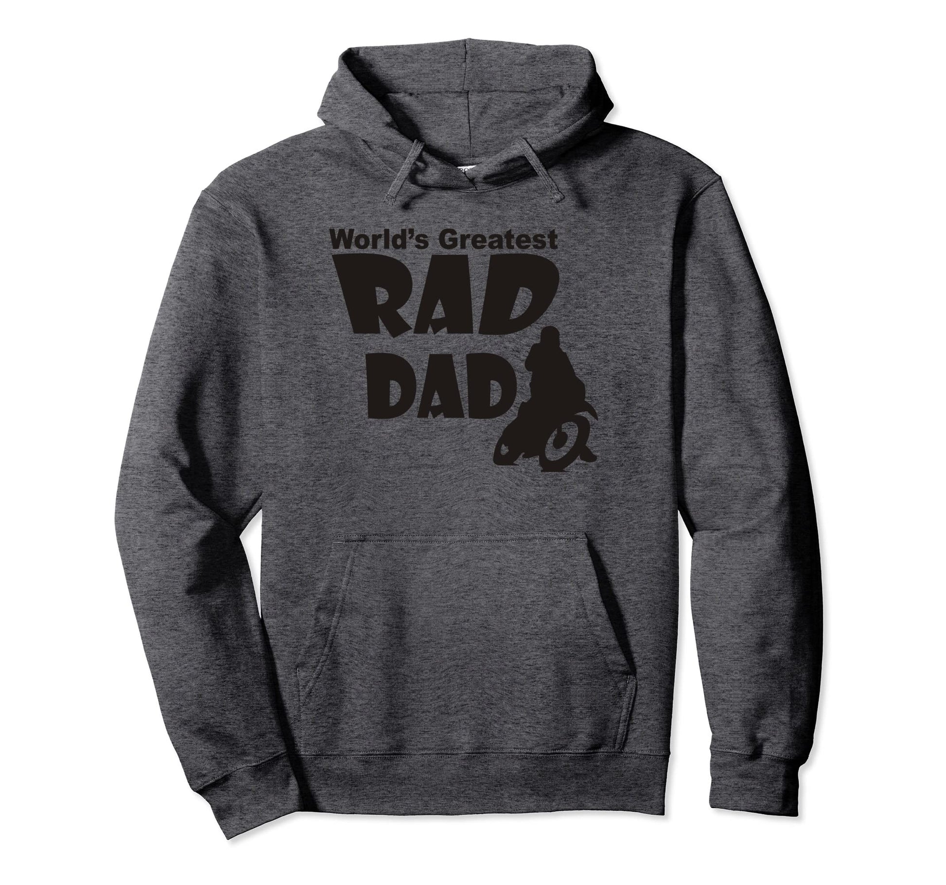 Mens Worlds Greatest Rad Dad Motorcycle Hoodie - Novelty Apparel Unisex - T-Shirt, Sweatshirt, Hoodie