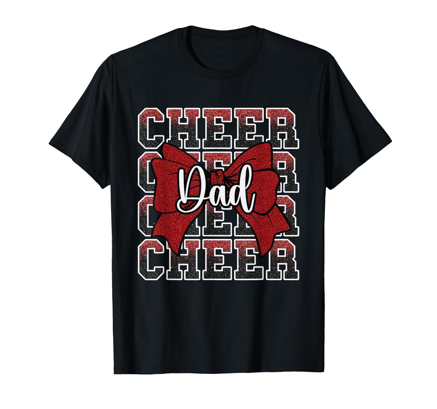 Cheer Dad Daddy Bow Sport T-Shirt - Aesthetic Graphic for Adults - T-Shirt, Sweatshirt, Hoodie