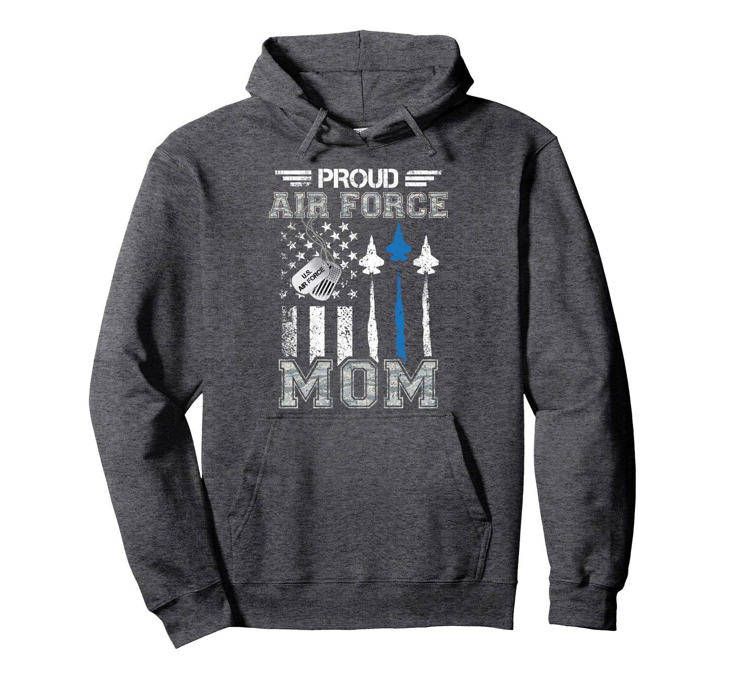 Proud Air Force Mom Us Air Force Hoodie - Fun Novelty Design Men Women - T-Shirt, Sweatshirt, Hoodie
