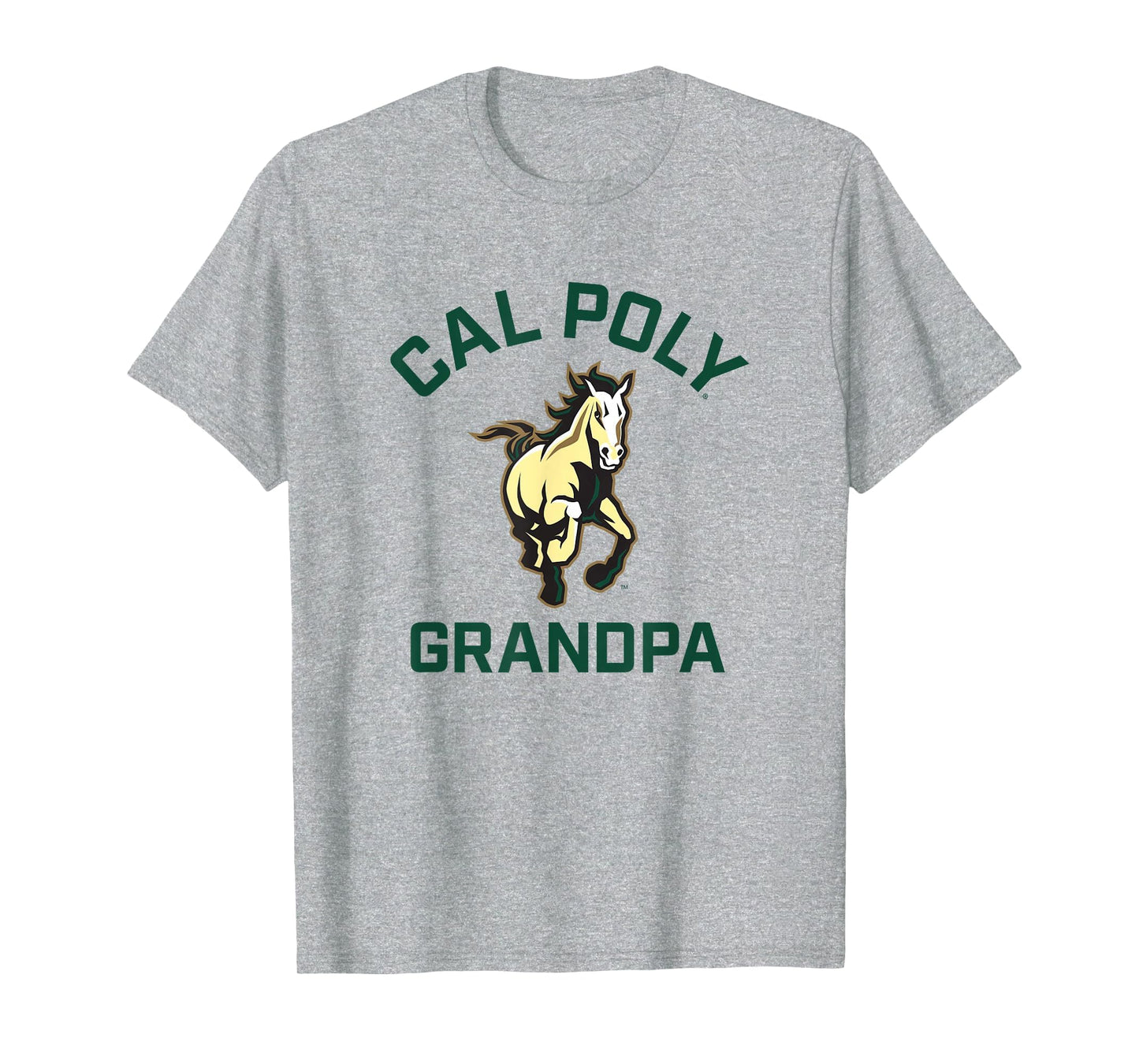 Cal Poly Mustangs Arched Grandpa T-Shirt - Novelty Apparel for Adults - T-Shirt, Sweatshirt, Hoodie