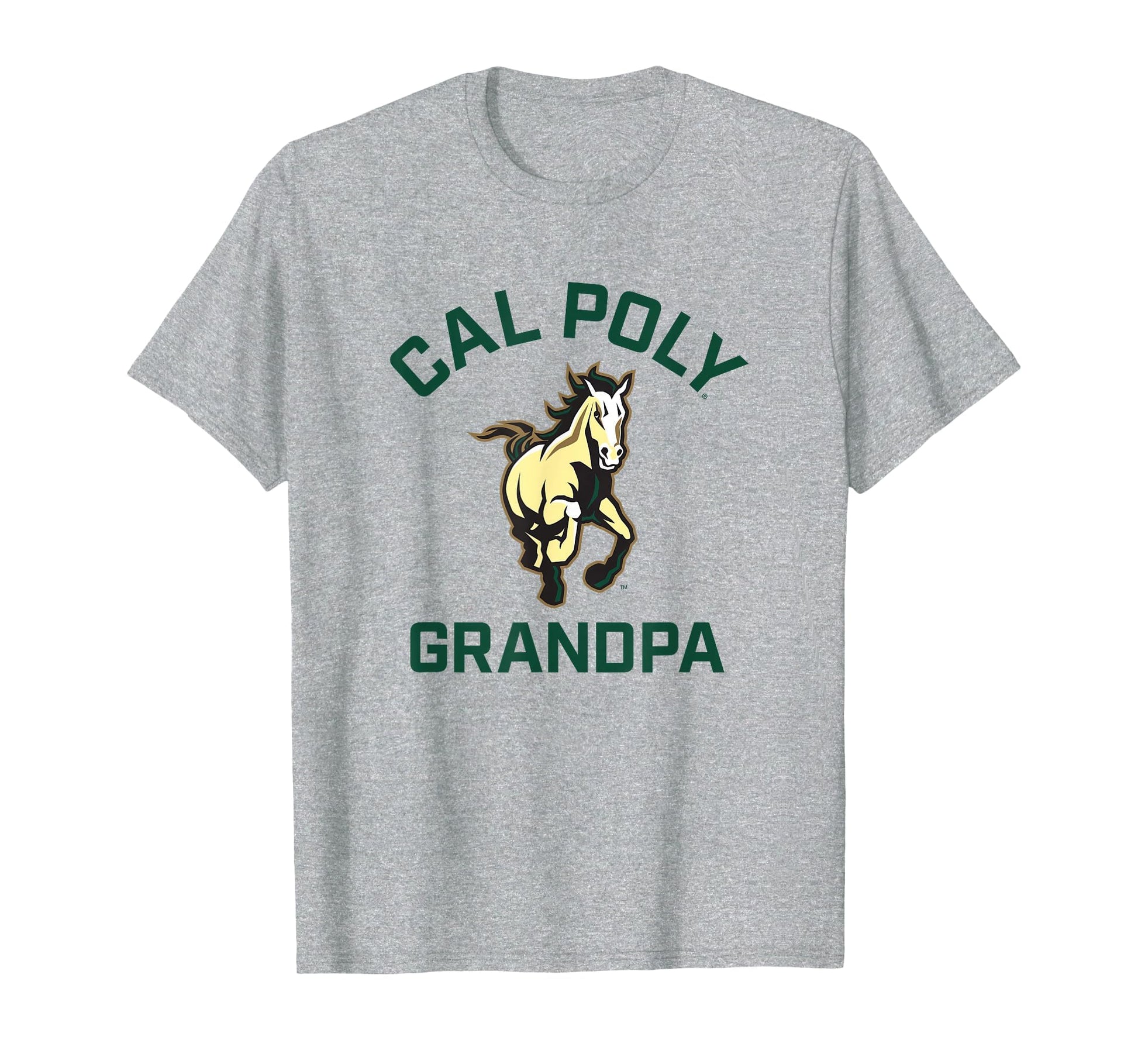 Cal Poly Mustangs Arched Grandpa T-Shirt - Novelty Apparel for Adults - T-Shirt, Sweatshirt, Hoodie
