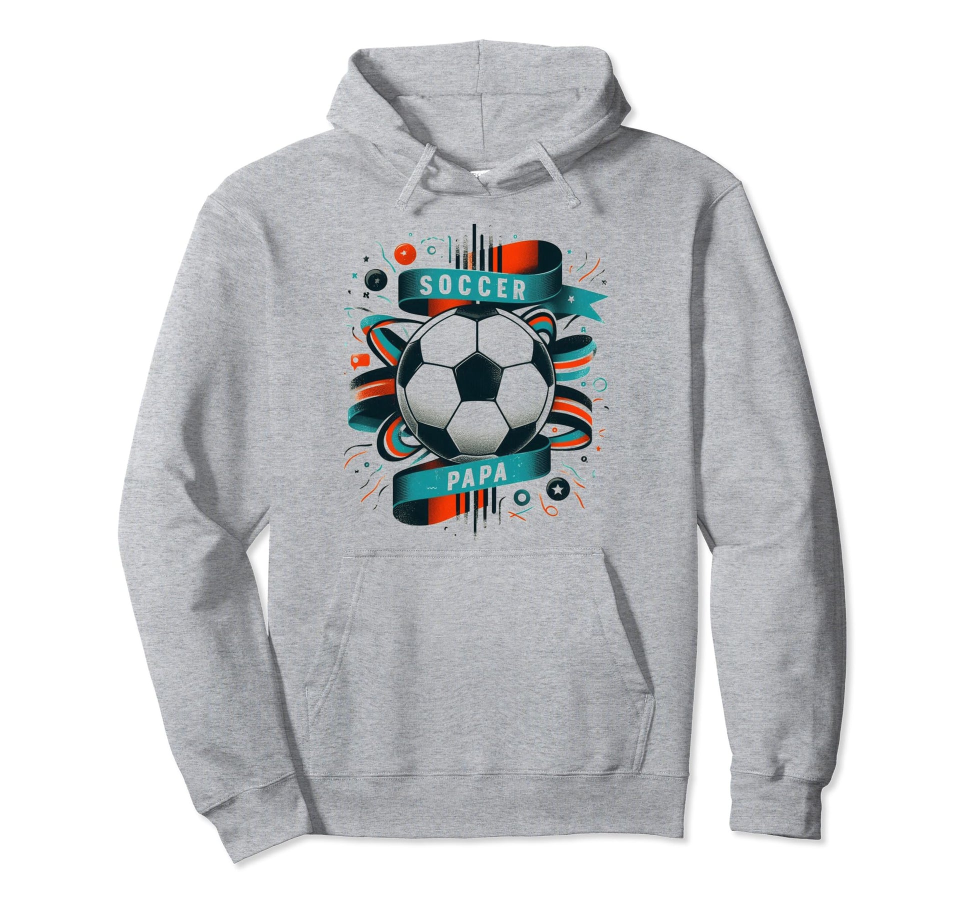 Soccer Papa Family Matching Dad Hoodie - Minimalist Print Men Women - T-Shirt, Sweatshirt, Hoodie