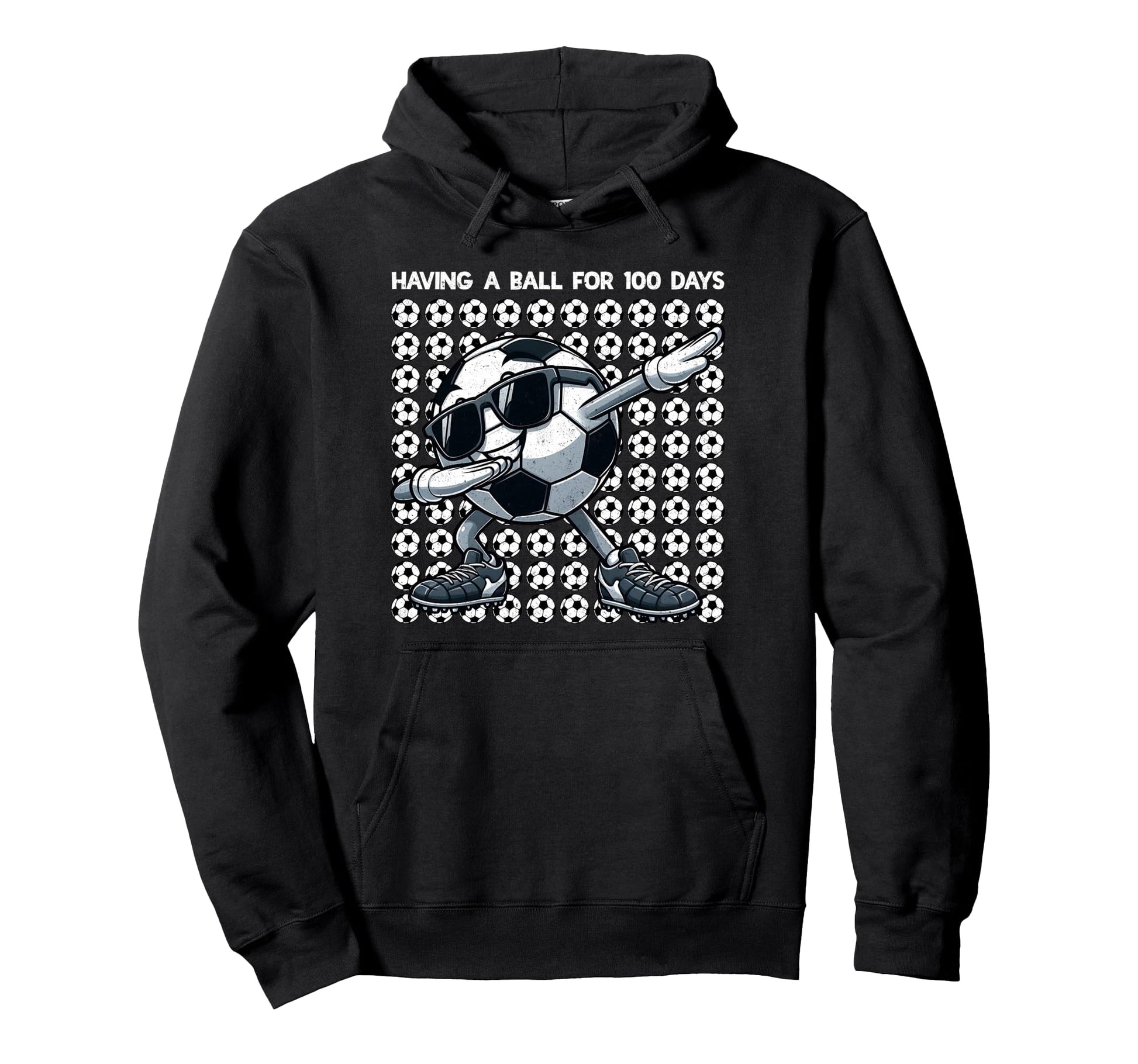 100 Days School Dabbing Soccer 100Th Day Hoodie - Novelty Apparel Unisex - T-Shirt, Sweatshirt, Hoodie