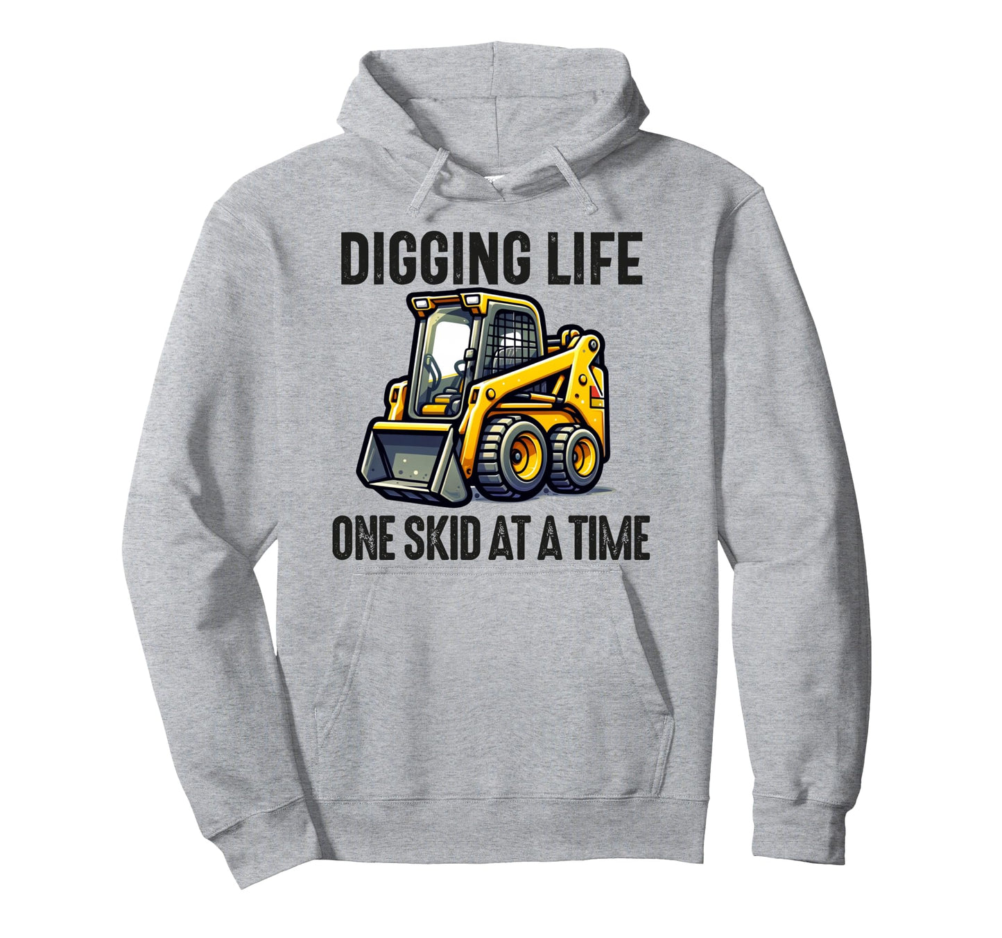 Skid Steer Loader Operator Dad Skid Hoodie - Novelty Apparel for Adults - T-Shirt, Sweatshirt, Hoodie