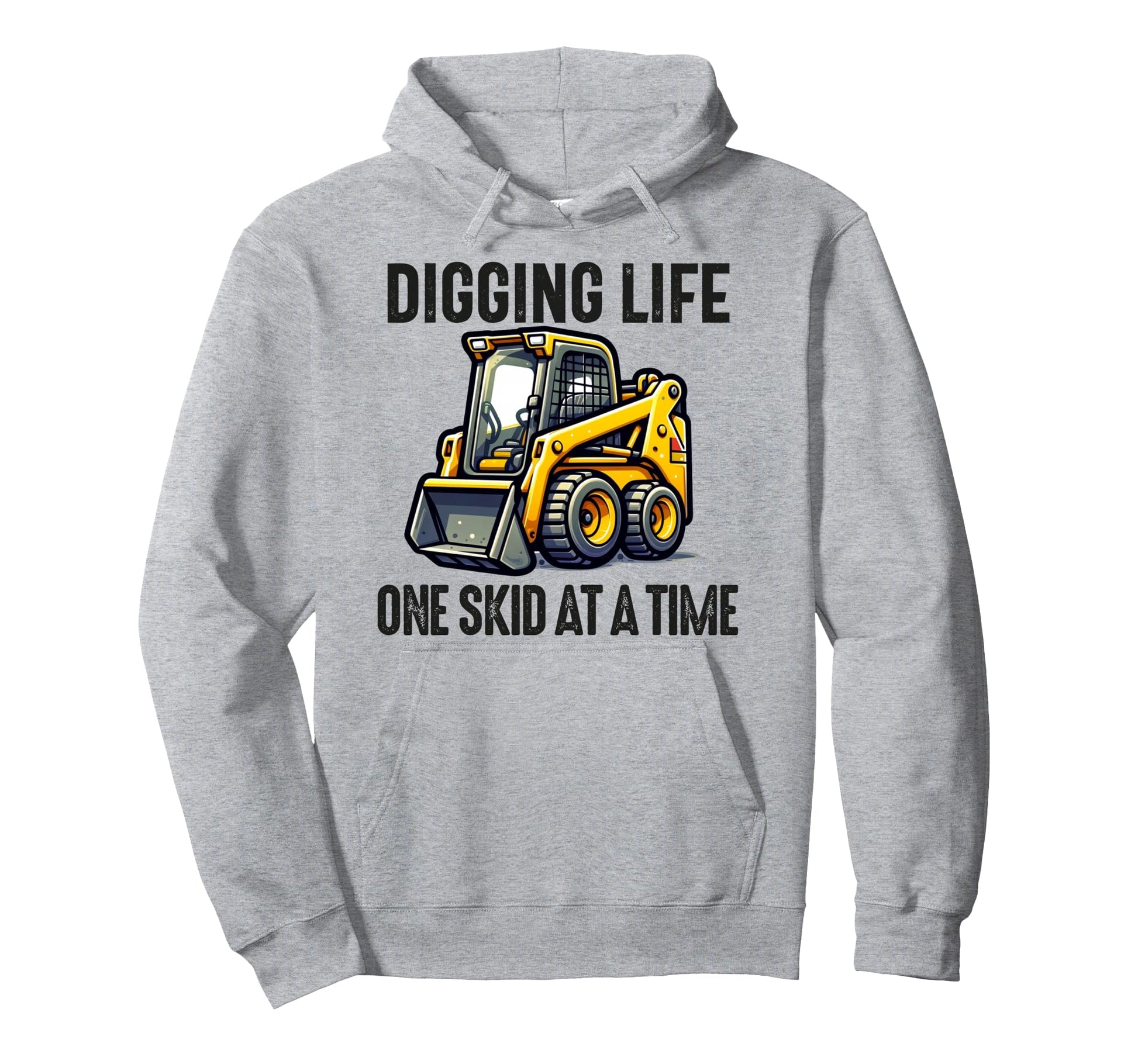 Skid Steer Loader Operator Dad Skid Hoodie - Novelty Apparel for Adults - T-Shirt, Sweatshirt, Hoodie